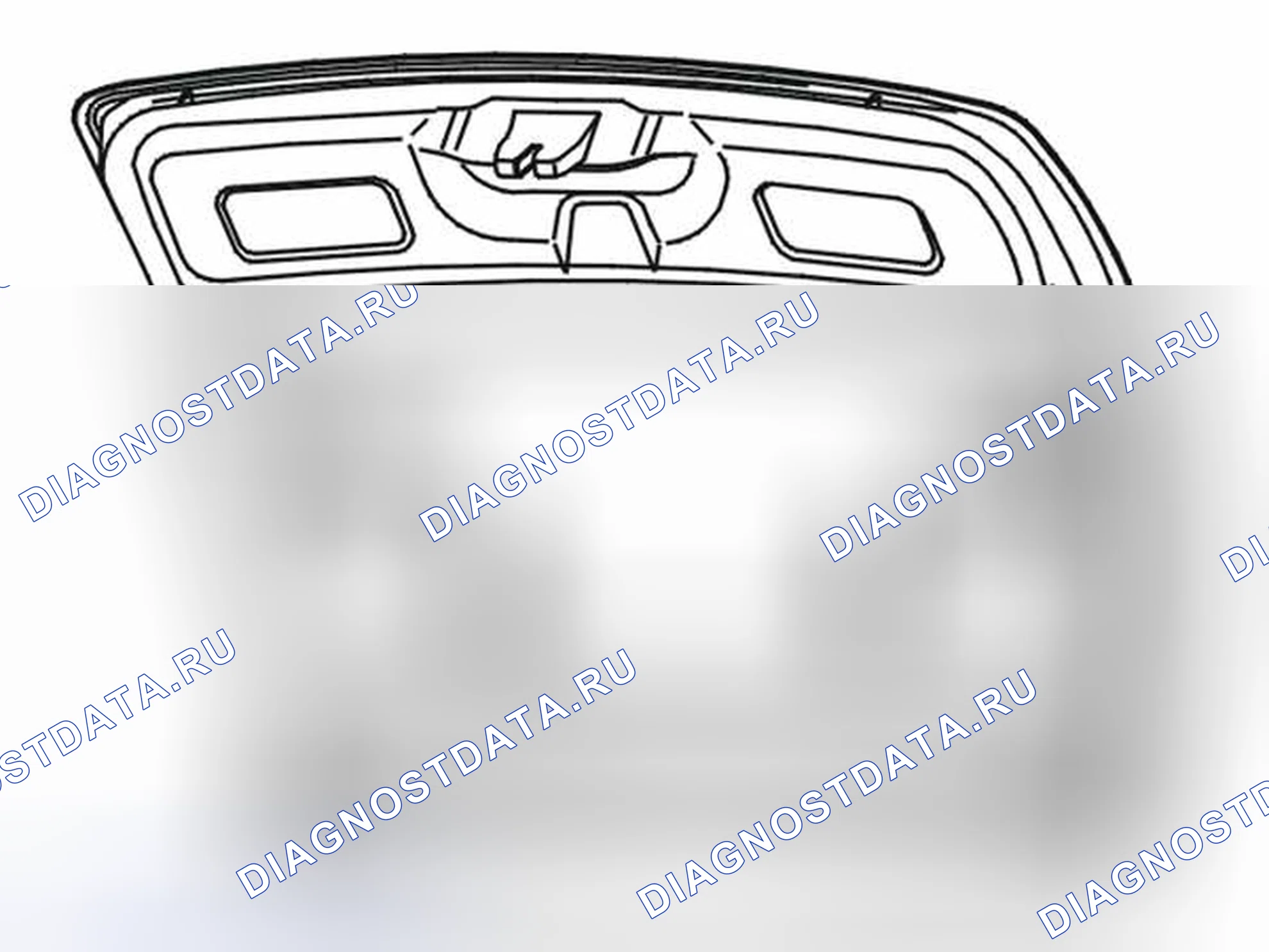 Рис. 37: УСТАНОВКА ПАНЕЛИ ДВЕРИ БАГАЖНИКА. Volvo V50 I рестайлинг