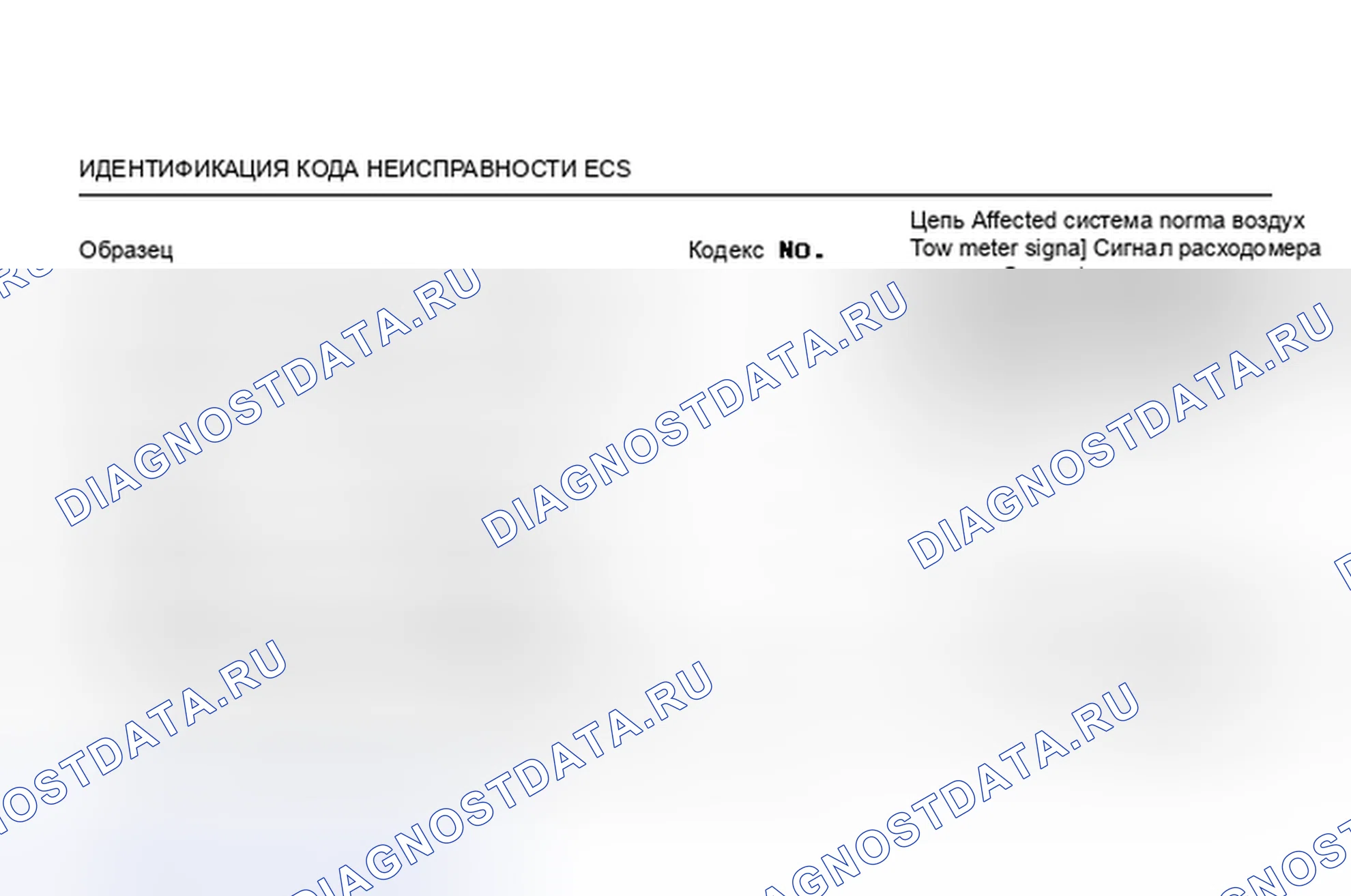 Рис. 39: Идентификация кода неисправности ECS. Toyota Starlet P60
