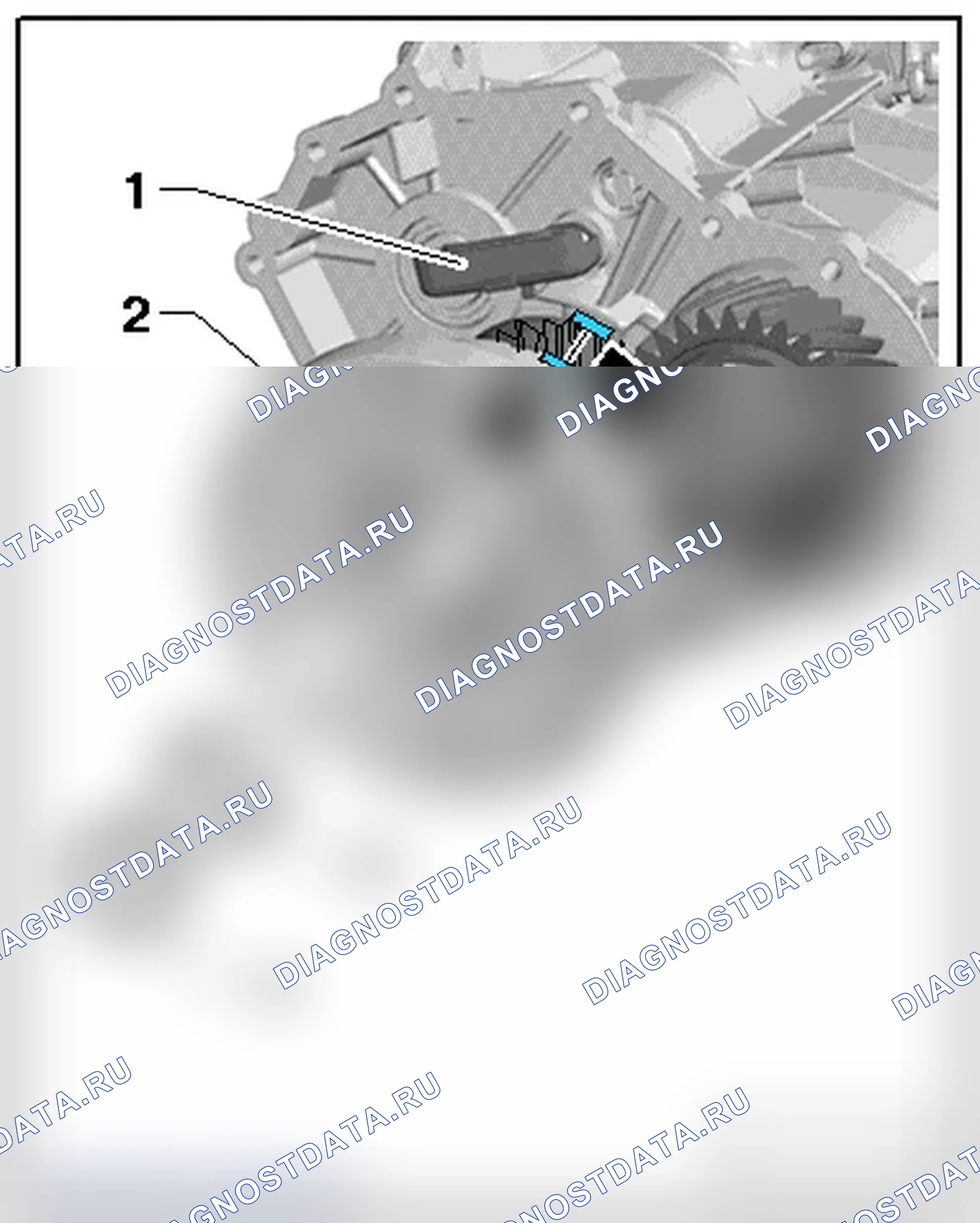Рис. 344: КОРПУС ЦЕНТРАЛЬНОГО ДИФФЕРЕНЦИАЛА, УСТАНОВКА. Audi A5 I