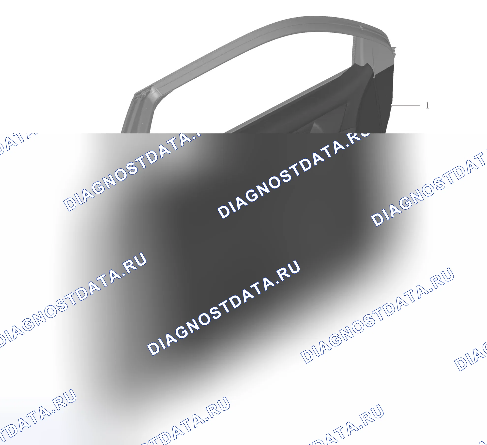 Схема расположения внутренней защитной панелей входного двери — Haval H9. Haval H9 I рестайлинг