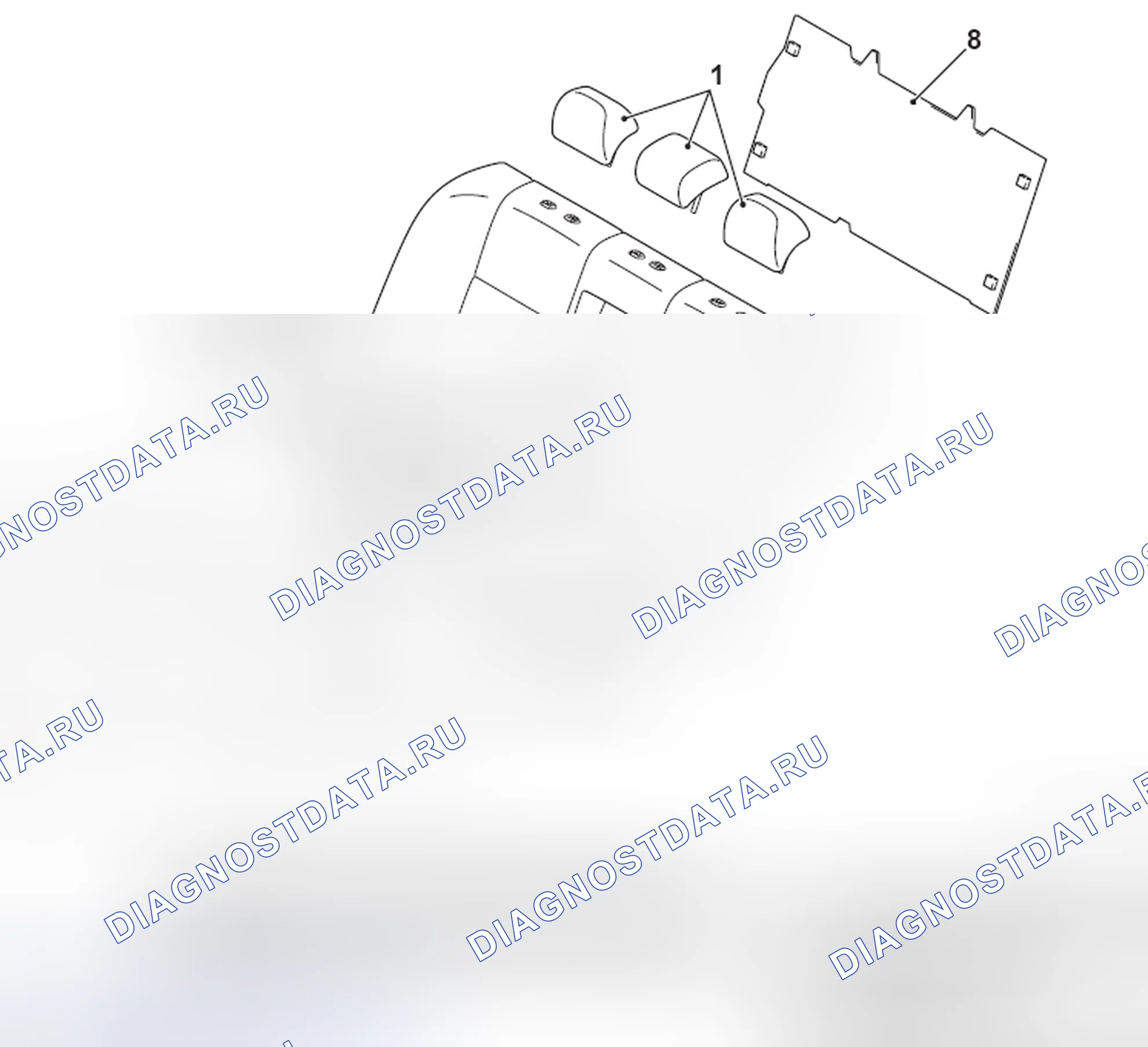 Рис. 122: LANCER: BENCH сиденье. Mitsubishi Lancer Ralliart X рестайлинг