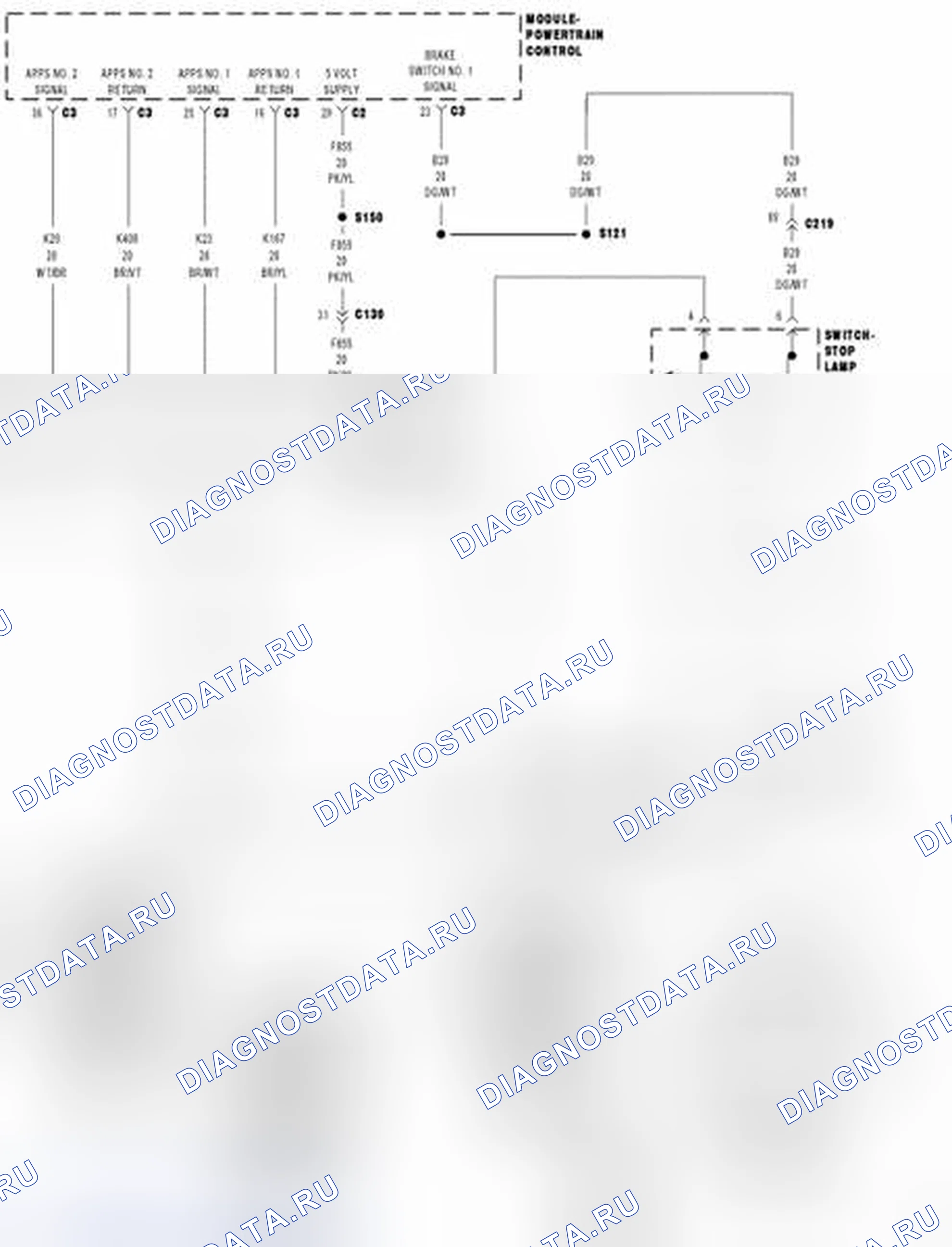 Рис. 577: Принципиальная схема. Dodge Cab & Chassis R3500 HD transition