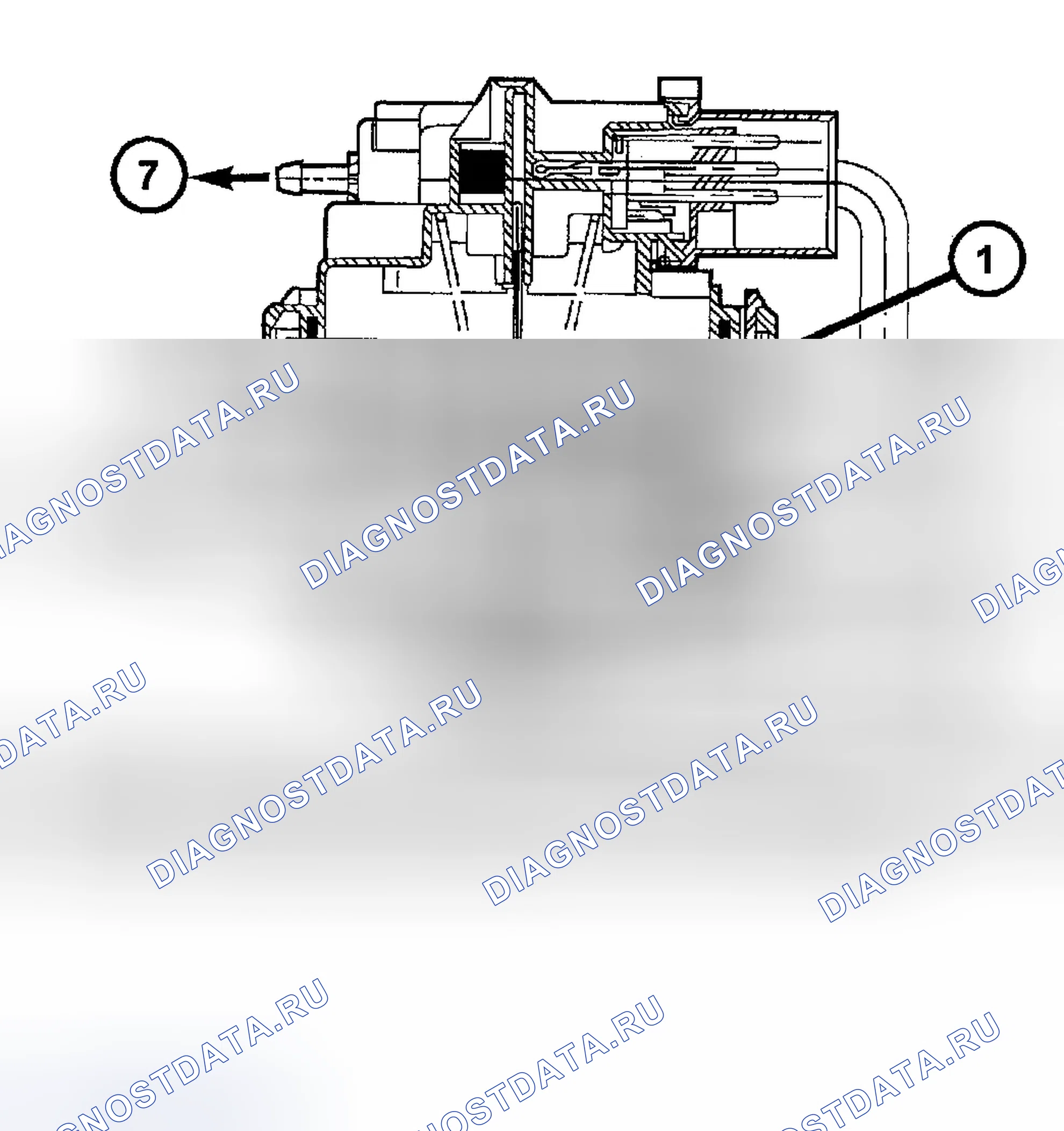 Рис. 19: ДВИЖЕНИЕ ДИАФРАГМЫ ВВЕРХ. Dodge Pickup R1500 
