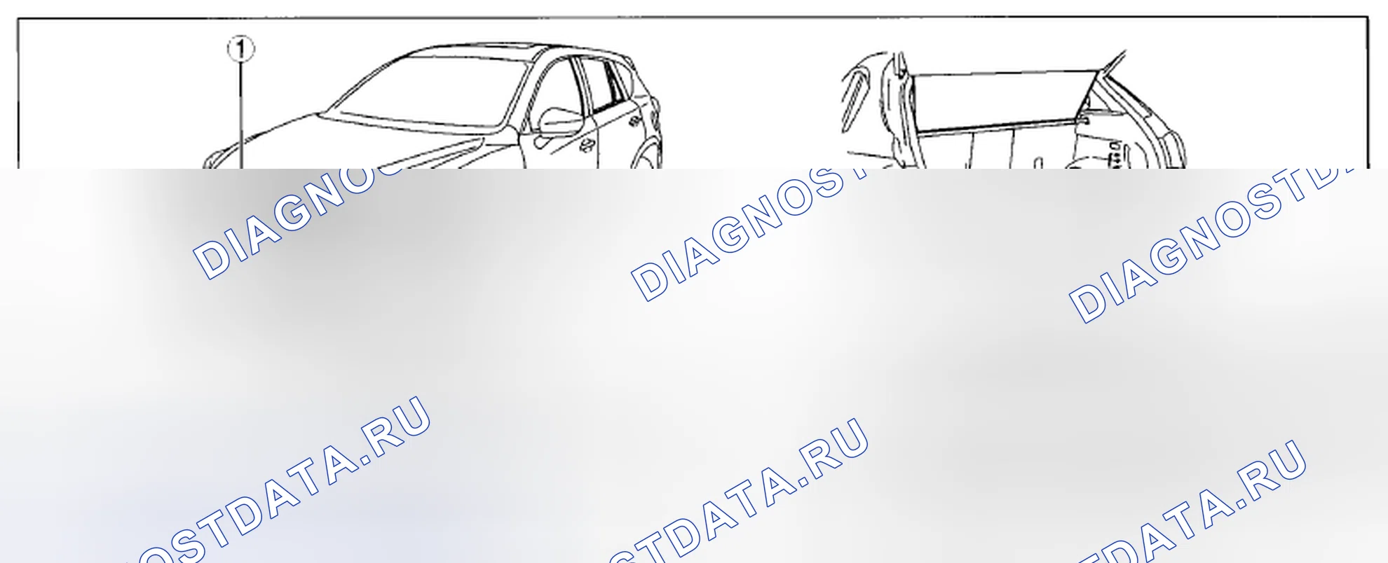 Рис. 38: Расположение компонентов системы предотвращения краж. Mazda CX-5 I