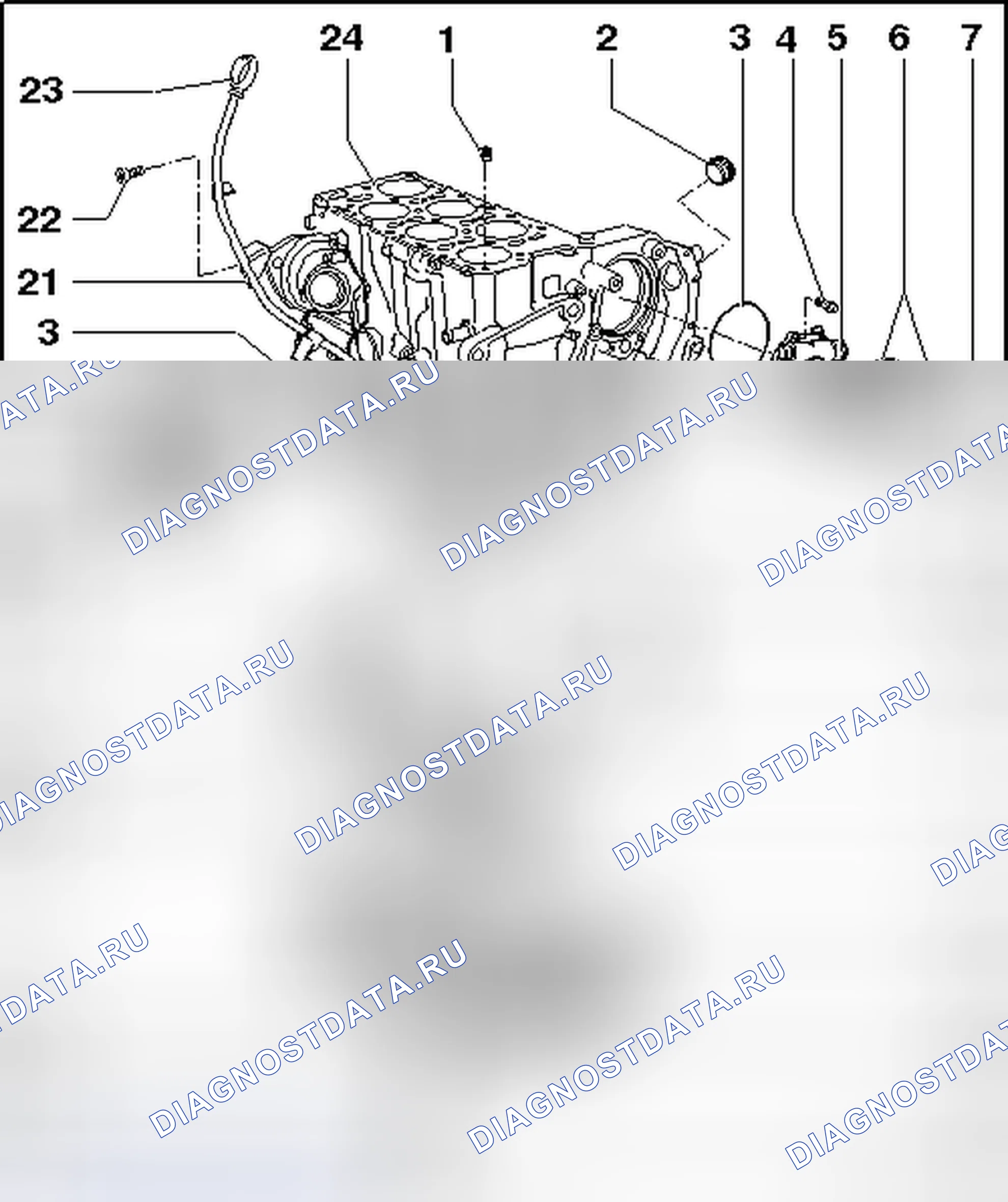 Рис. 1: ОБЗОР МАСЛЯНОГО ПОДДОНА, НАСОСА И КРОНШТЕЙНА ФИЛЬТРА. Volkswagen Passat B6
