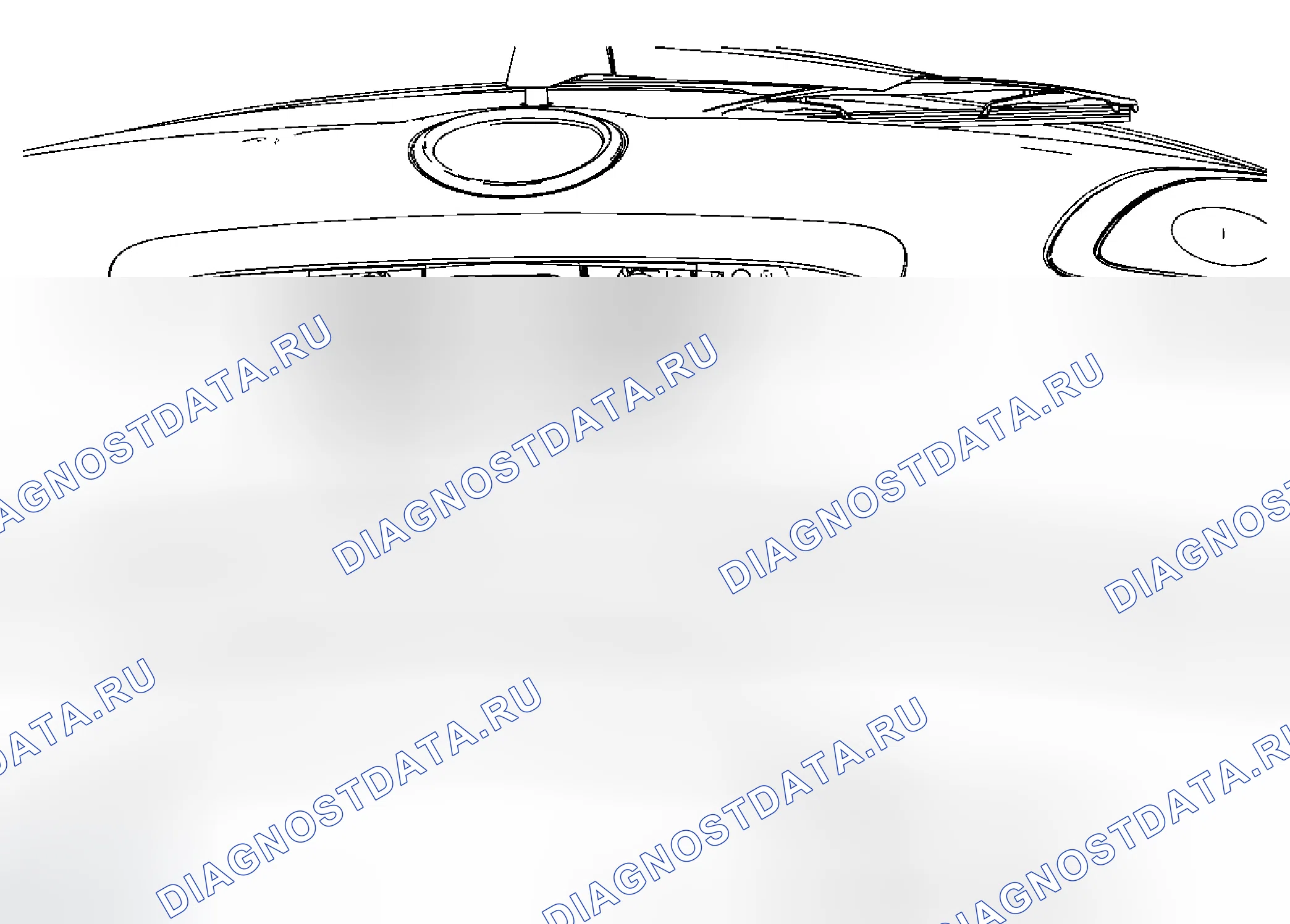 Рис. 69: Замена фонаря заднего номерного знака (анклав). Chevrolet Traverse I