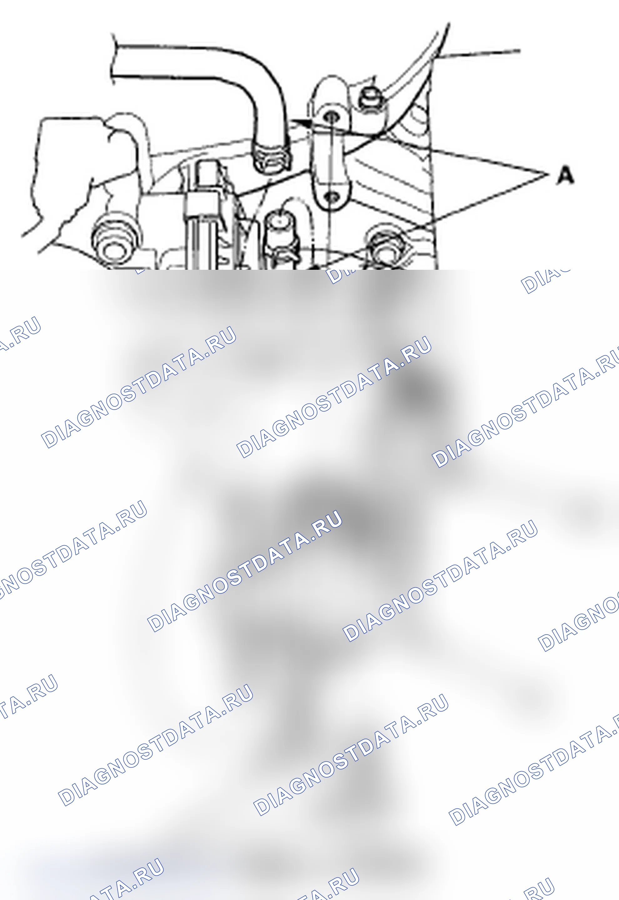 Рис. 123: Замена клапана продувки канистры EVAP. Acura RL II