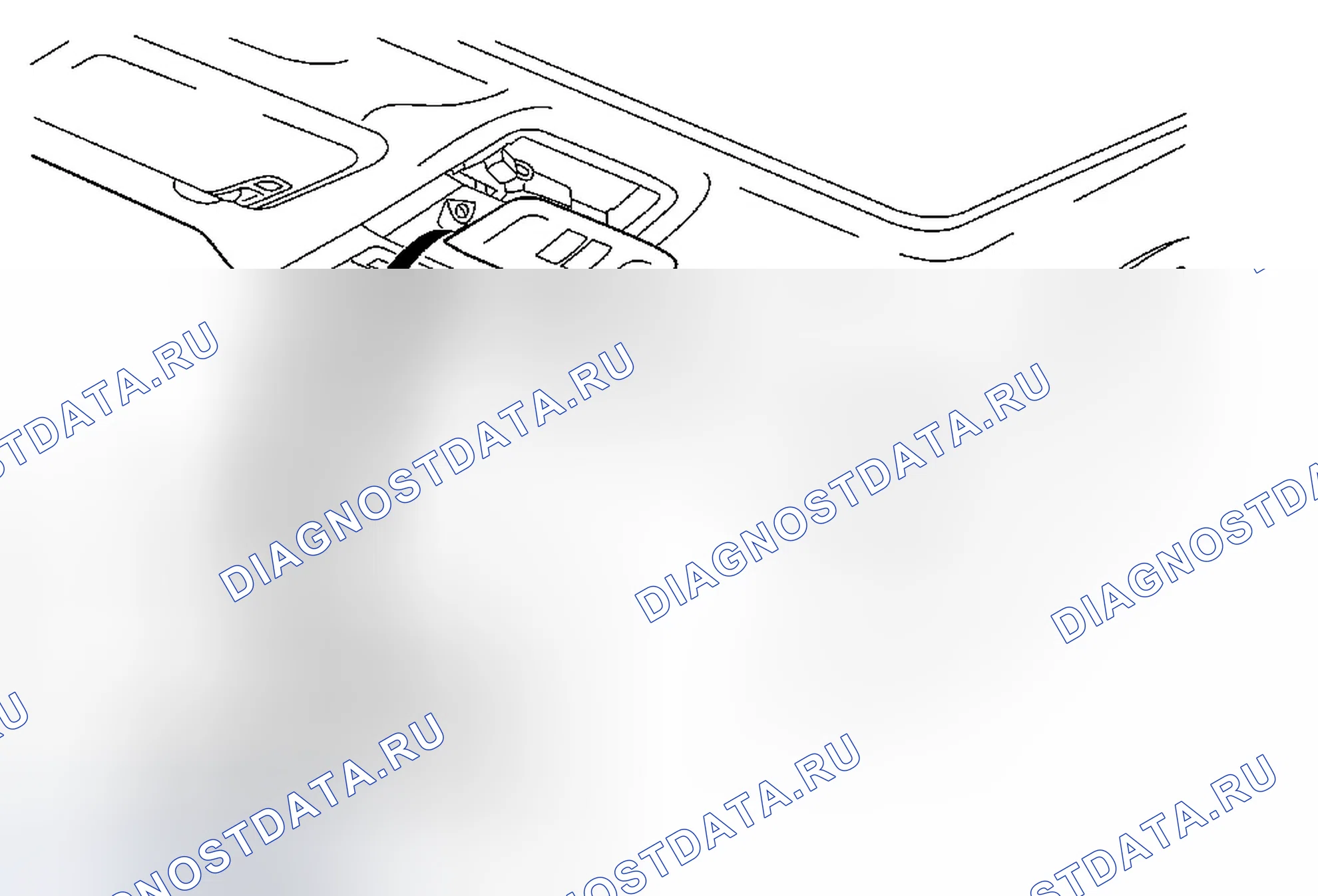 Рис. 7: Замена люкового переключателя. Buick Regal V