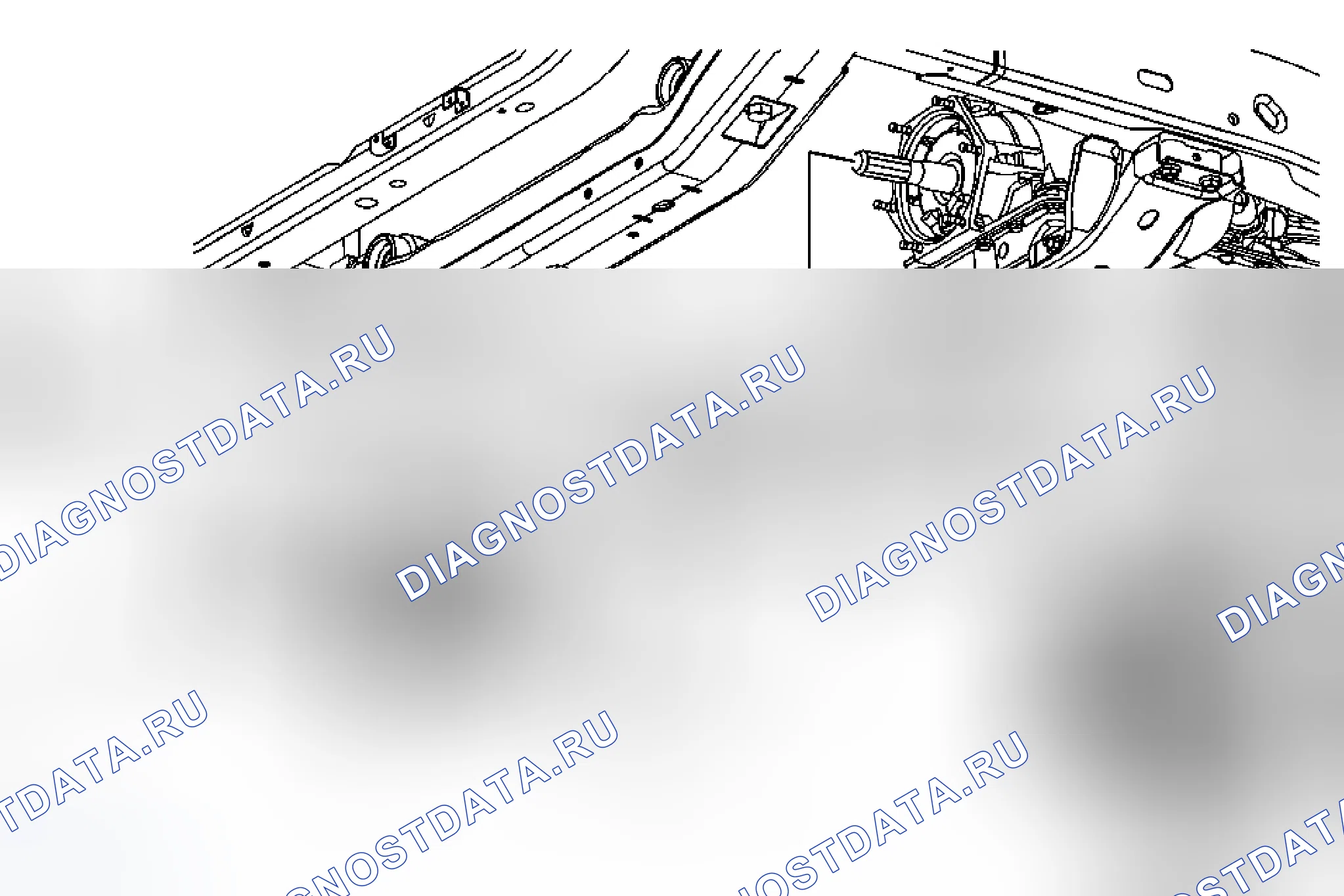 Рис. 8: Замена адаптера раздаточной коробки. Hummer H3 I