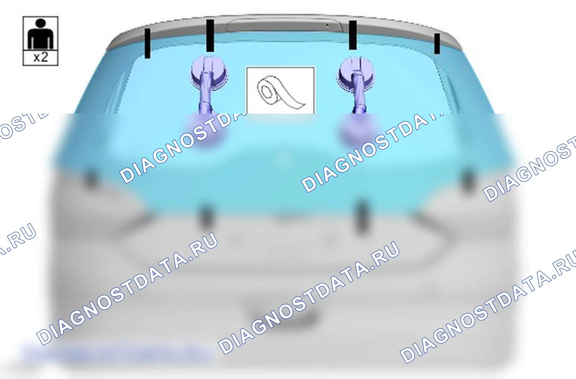 Как снять и установить стекло окна поднимаемой двери багажного отделения. Ford Galaxy III