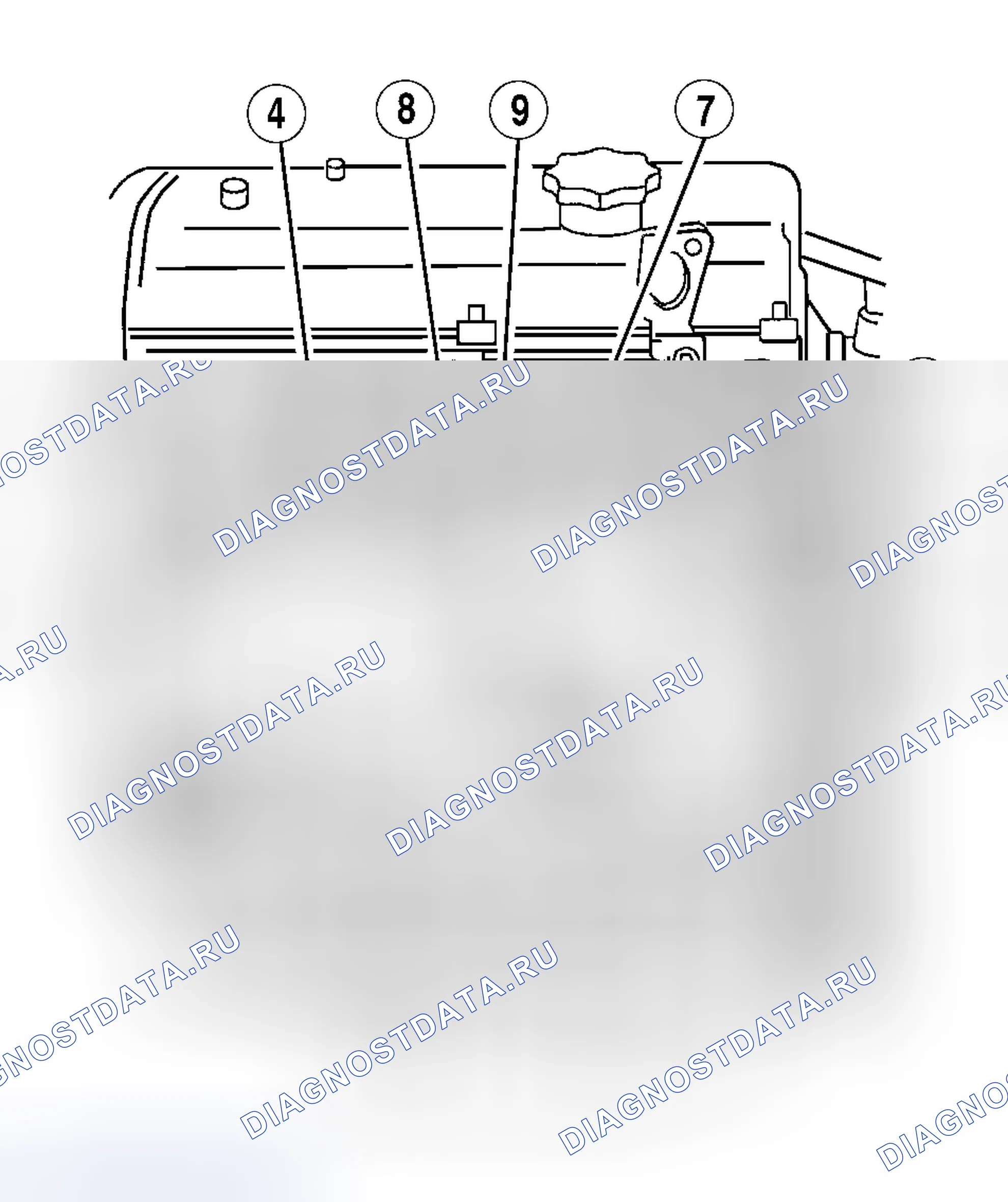Рис. 43: Установка (кроме Escape и Focus). Hyundai Marcia I