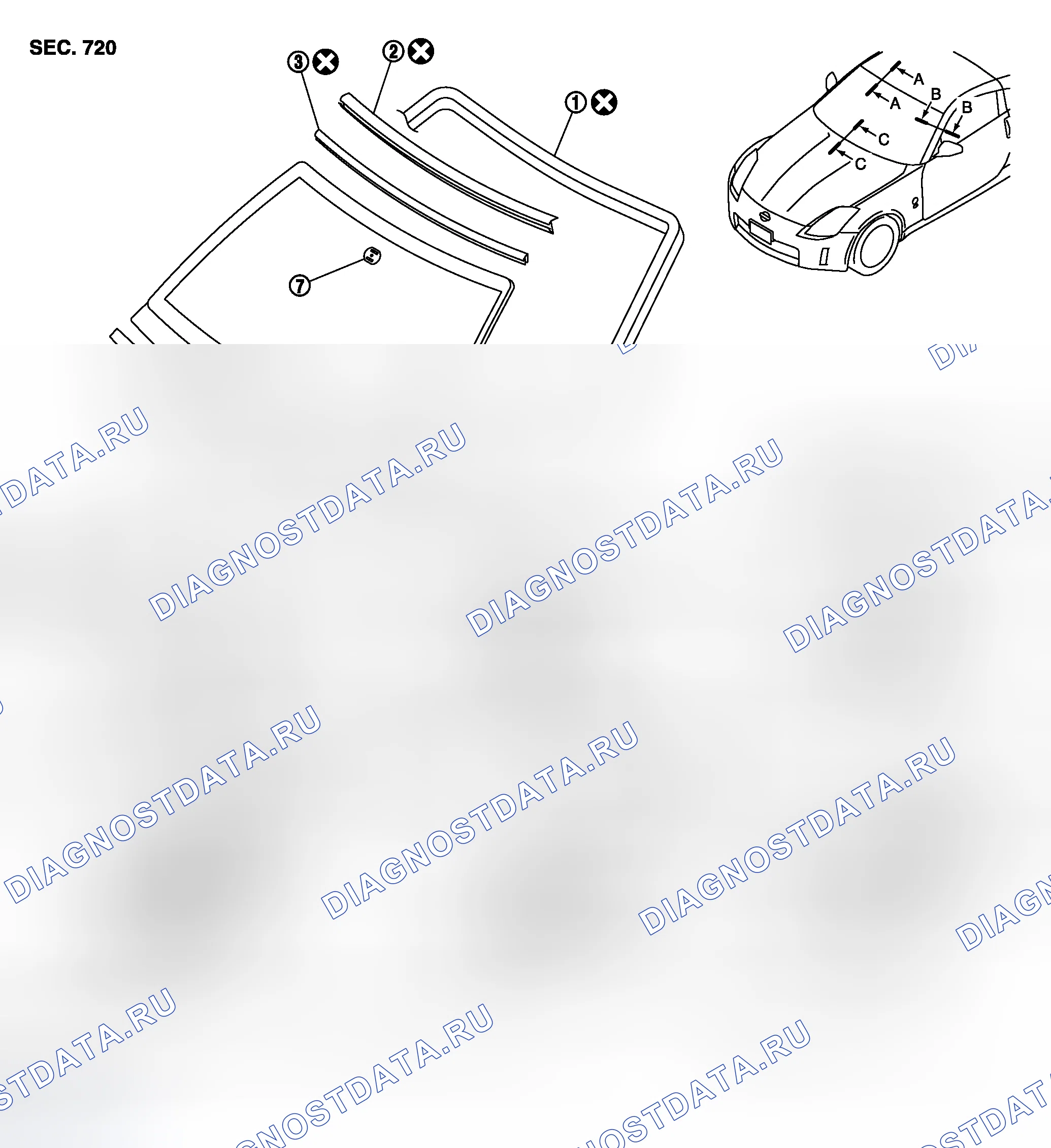 Рис. 1: Демонтаж и монтаж. Nissan 350Z I