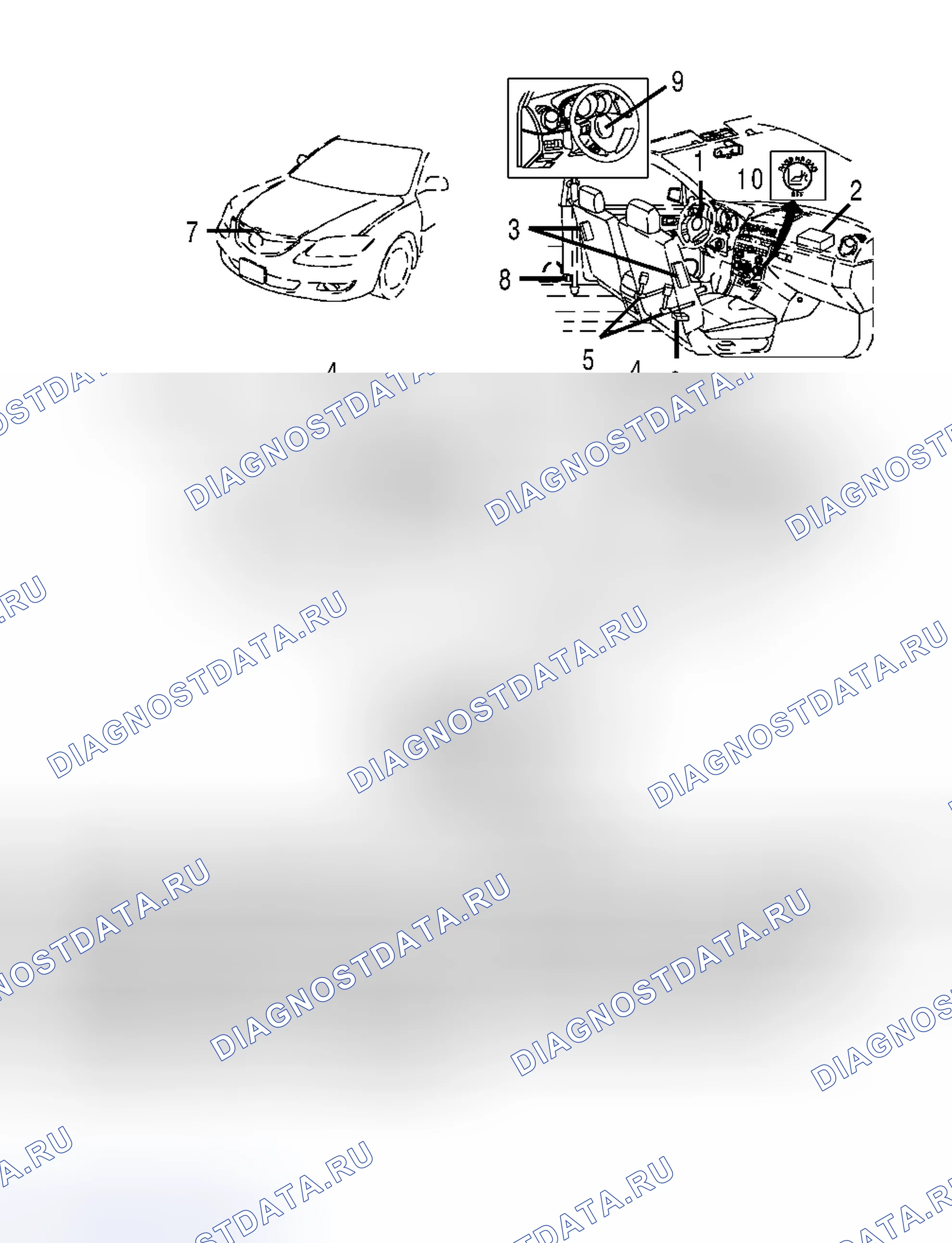 Рис. 20: РАСПОЛОЖЕНИЕ КОМПОНЕНТОВ. Honda CR-V III рестайлинг