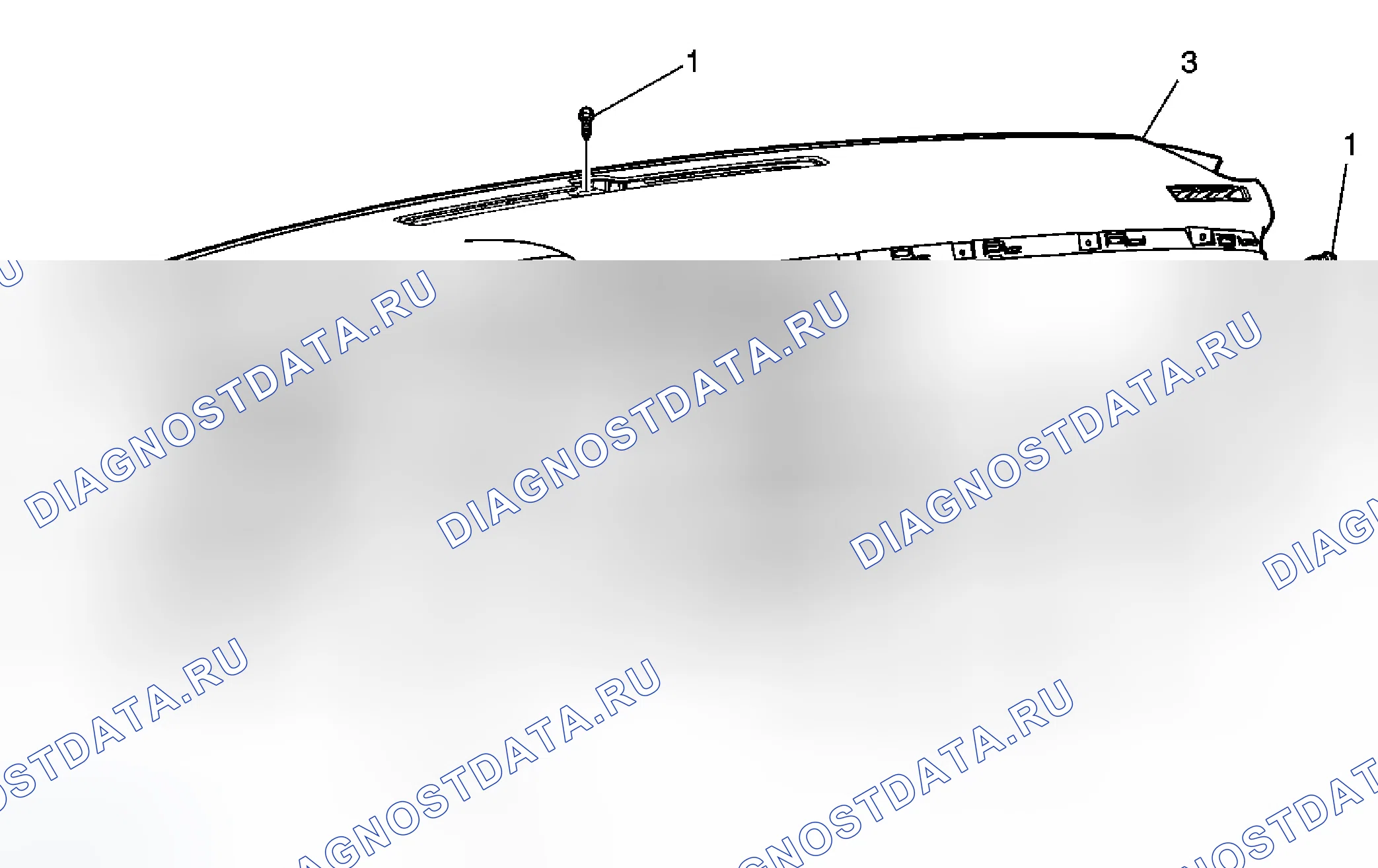 Рис. 43: Замена подстройки панели приборов (без UV6). Chevrolet Camaro V