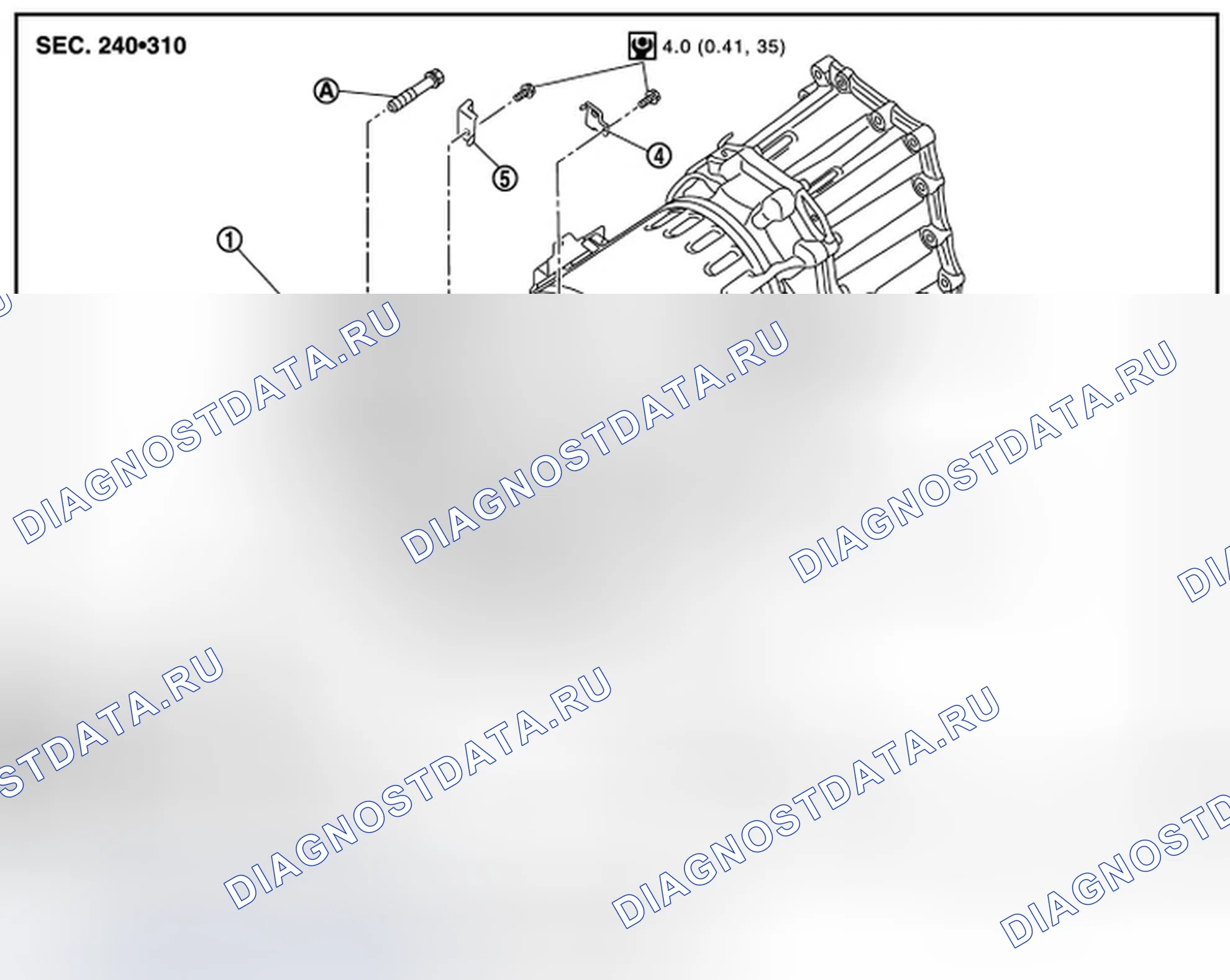 Рис. 58: VQ37VHR (AWD): Разнесенный вид. Infiniti M37 IV