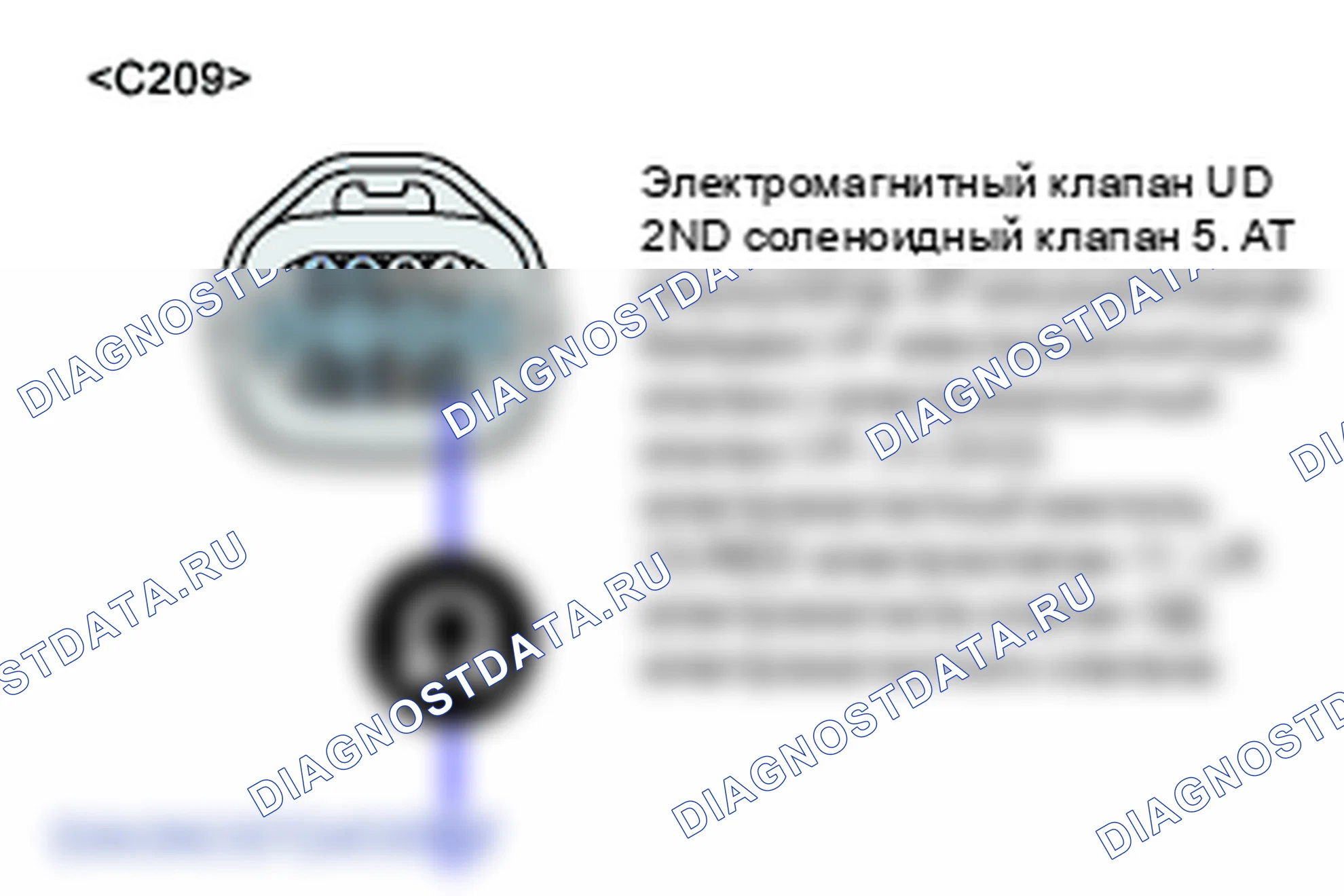P0743: Электромагнитный клапан управления сцеплением гидротрансформатора - открытый или короткий (GND). Hyundai Santa Fe CM
