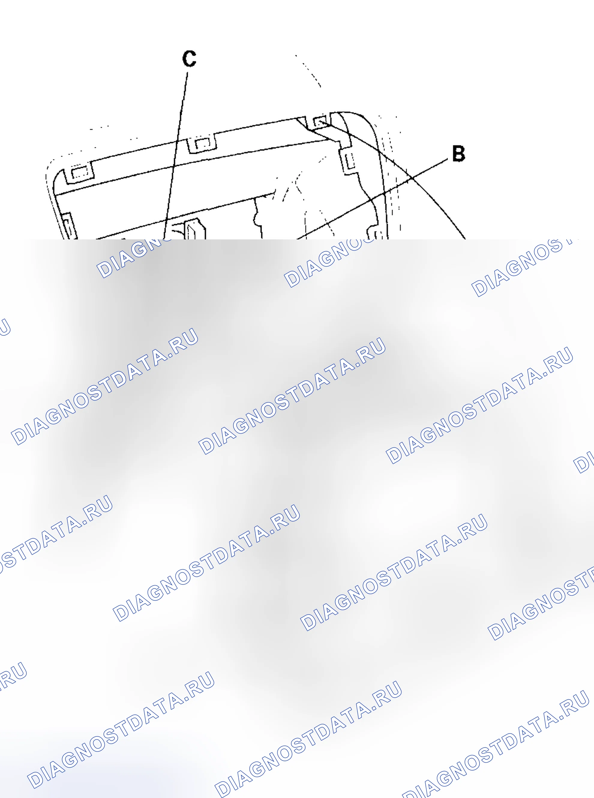 Рис. 15: Демонтаж / монтаж аудиоблока. Honda Civic VII рестайлинг