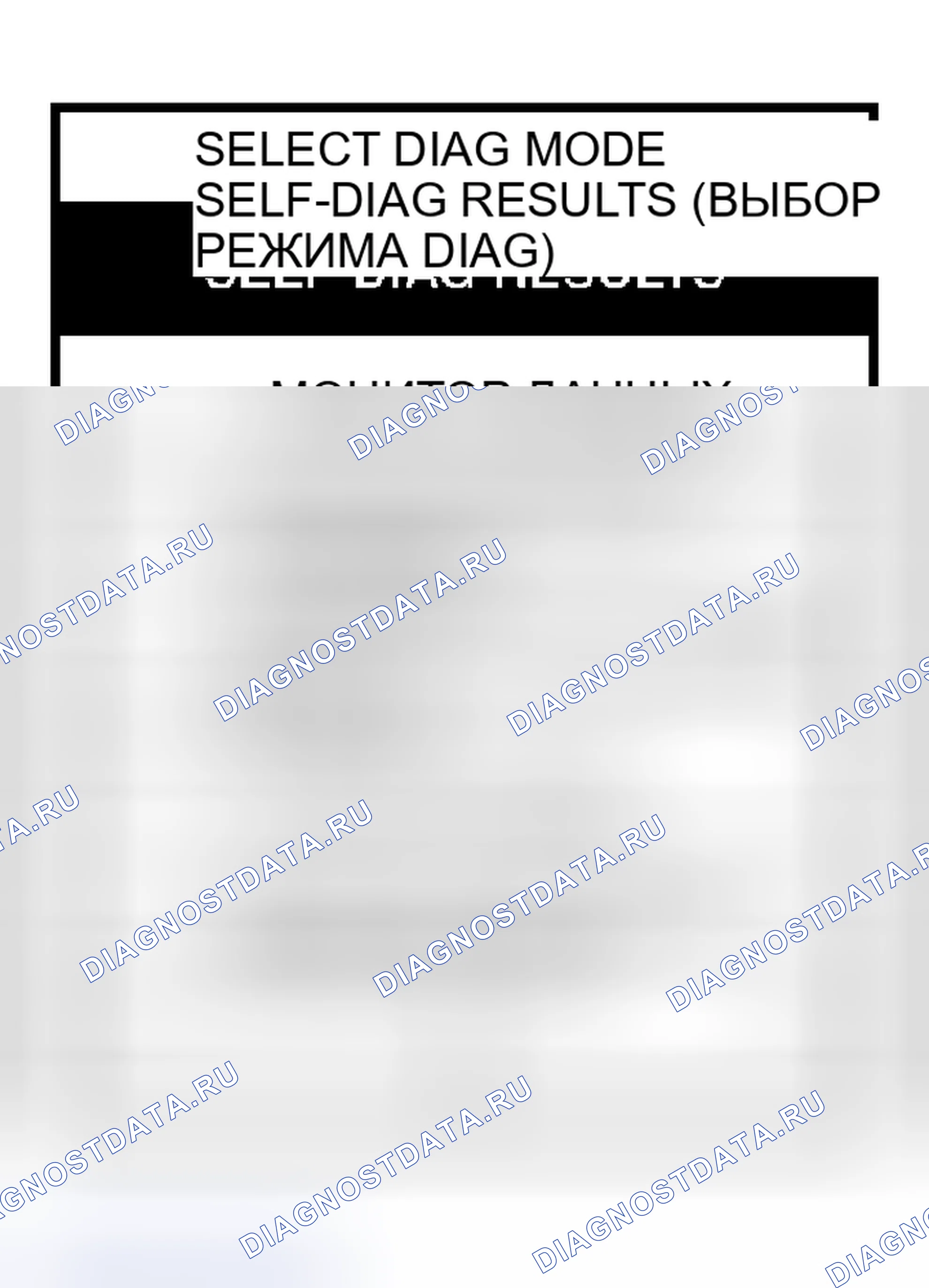 Рис. 69: РЕЖИМ " SELF-DIAG RESULTS ". Infiniti I30 II