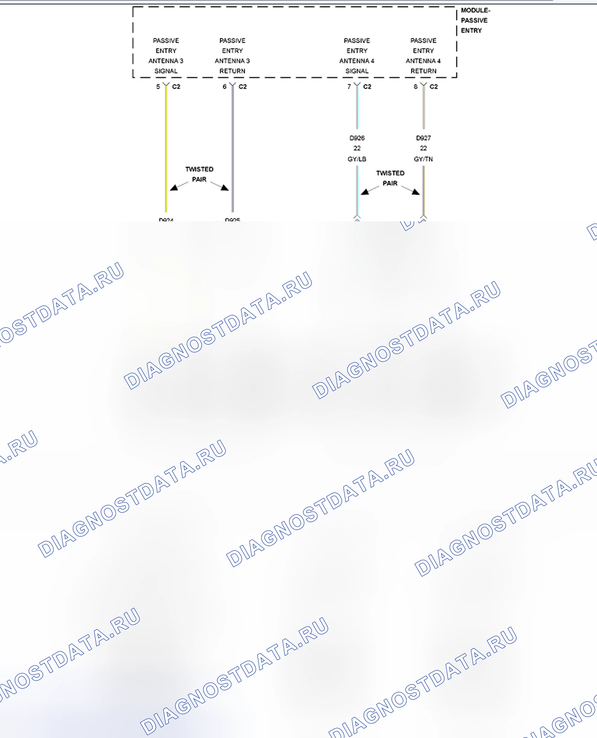 Рис. 13: АНТЕННА ВВОДА B1A73-01-PASSIVE 3 - ОБЩИЙ ОТКАЗ ЭЛЕКТРООБОРУДОВАНИЯ. Dodge Grand Caravan V