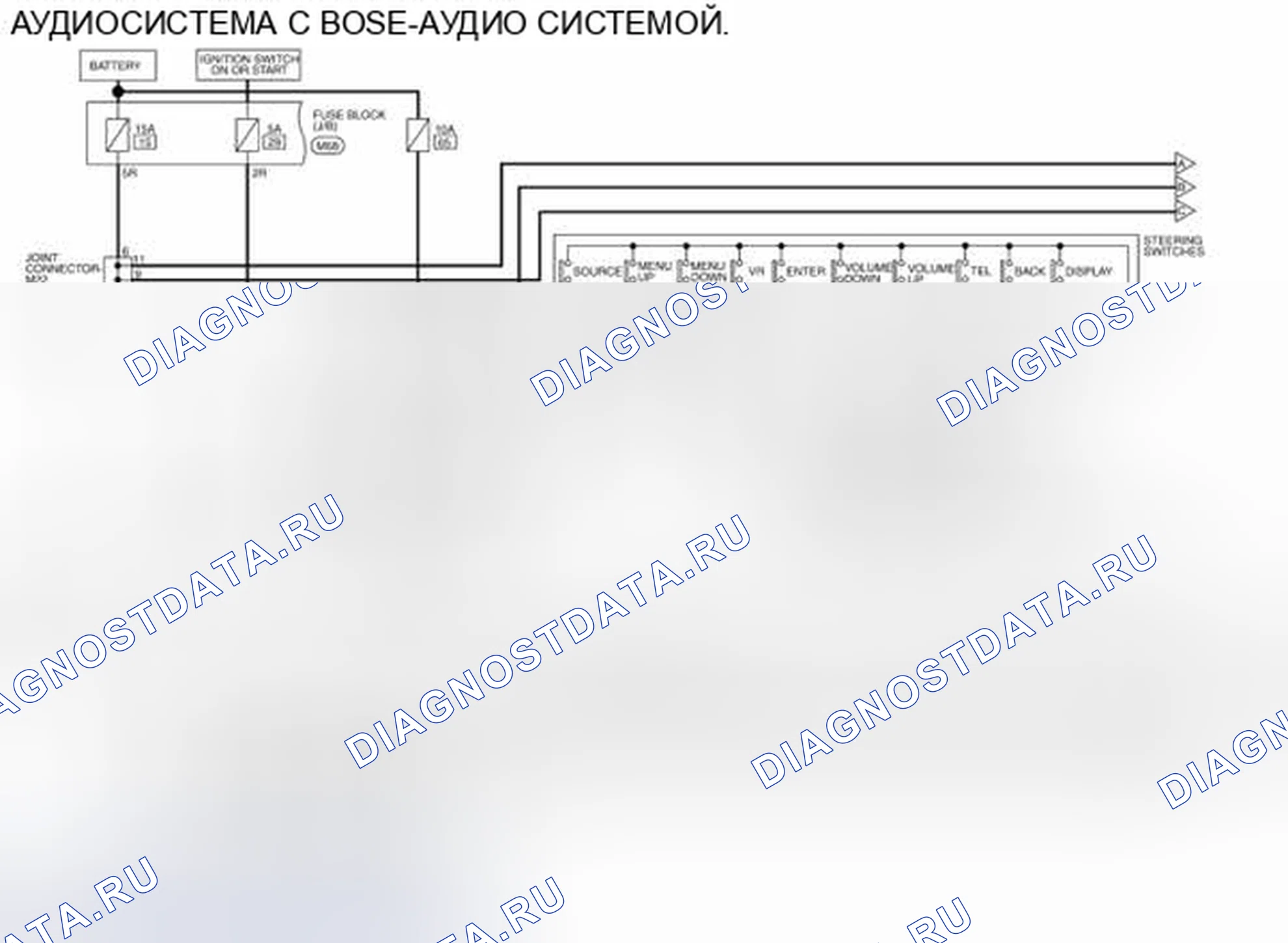 Рис. 369: электросхема. Nissan Pathfinder IV рестайлинг