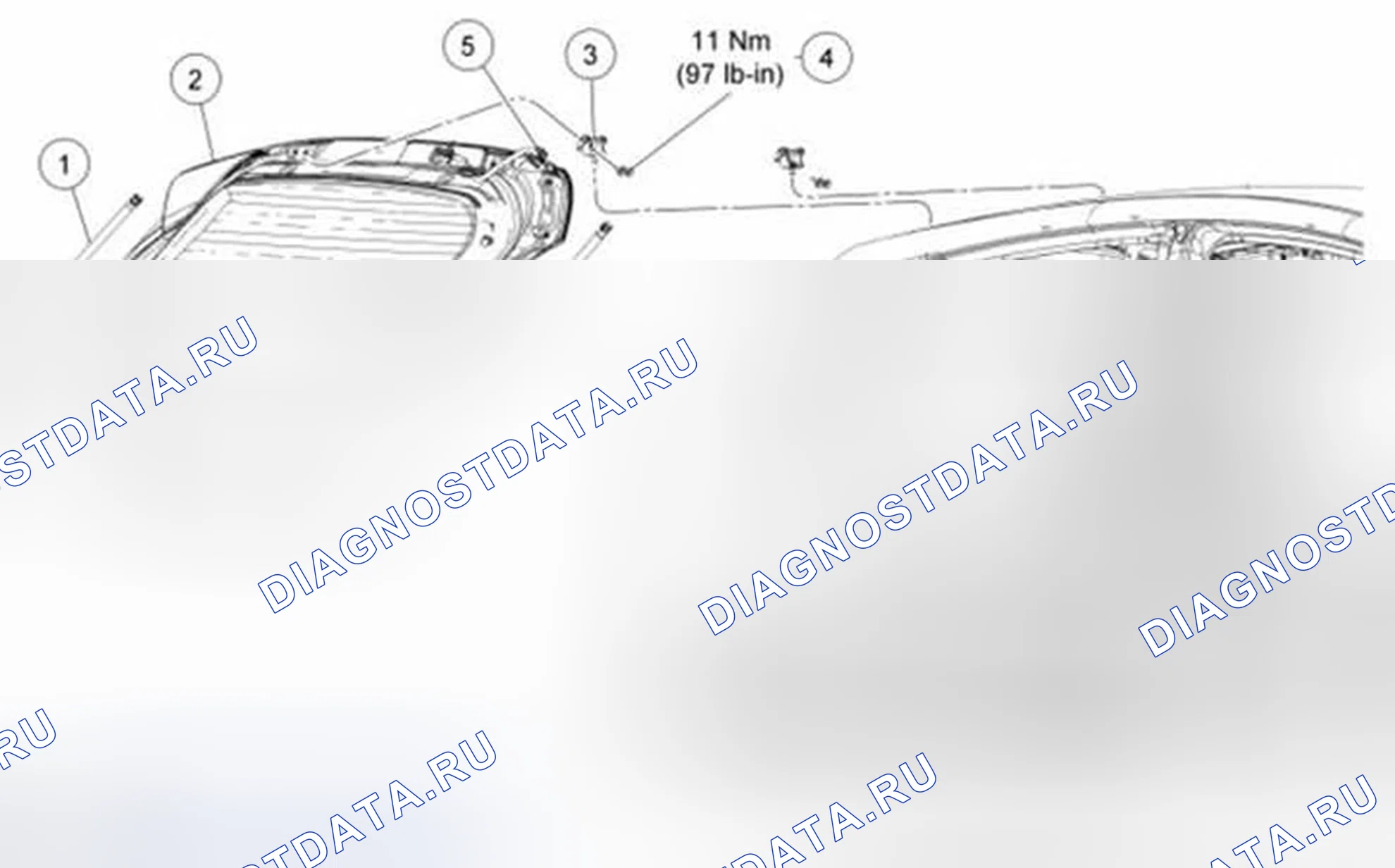 Рис. 36: дверь багажника. Ford Fiesta Mk6