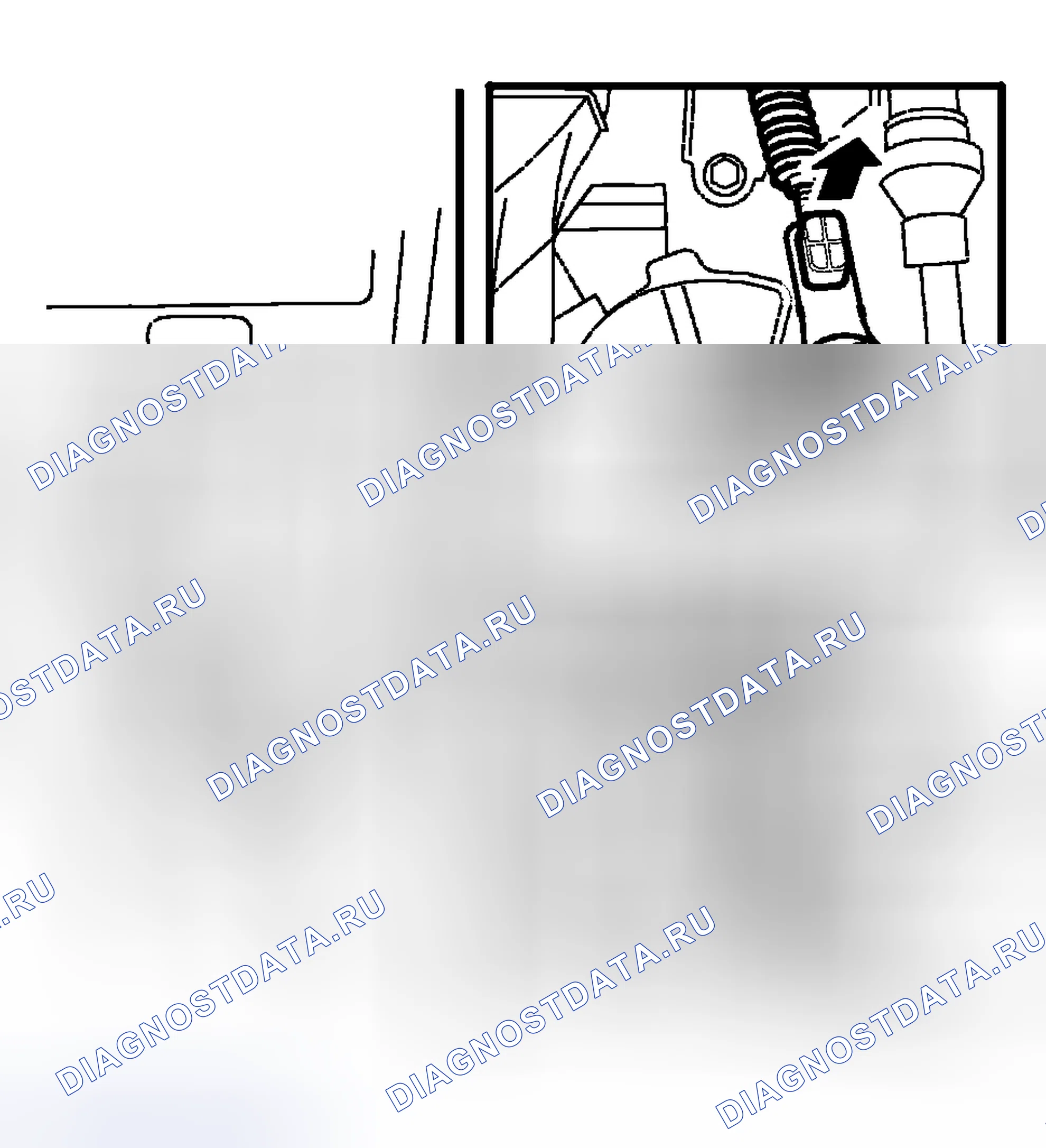 Рис. 59: Подготовка к корректировке. Volvo C70 I