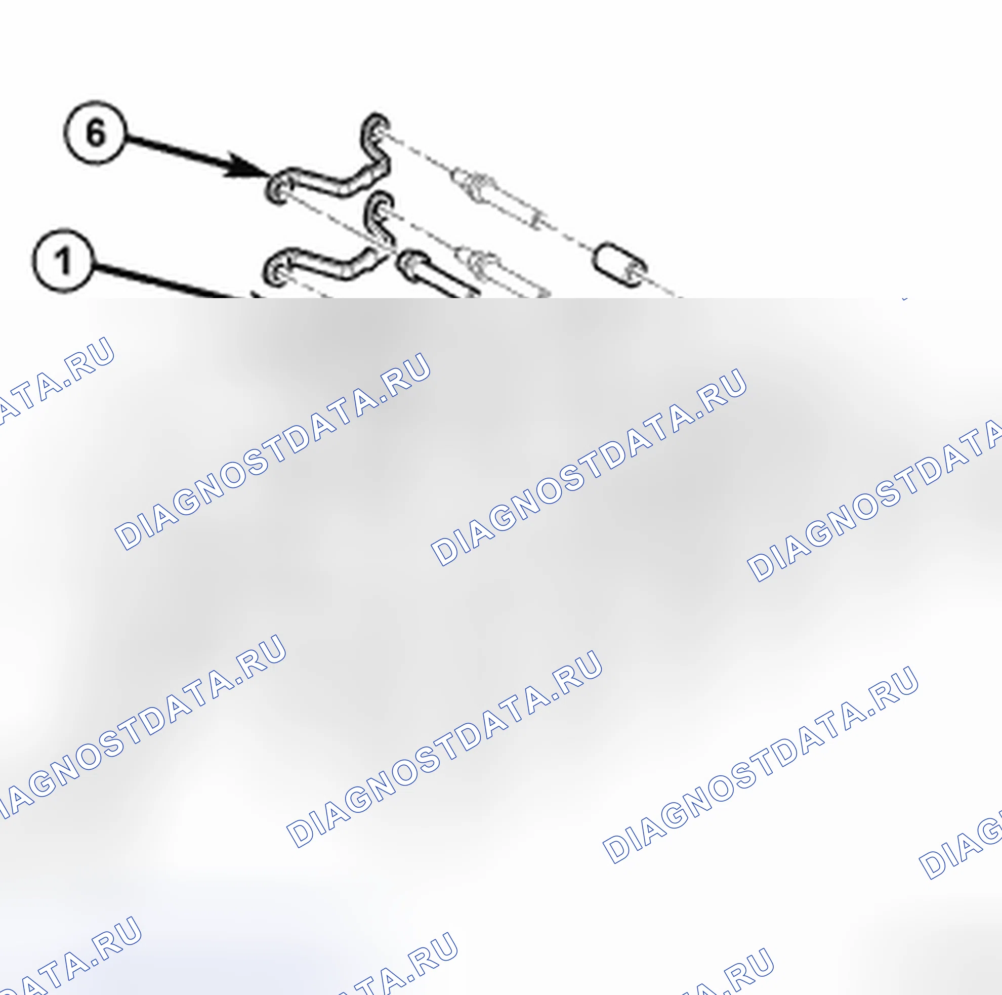 Рис. 281: Выпускной коллектор. Dodge Cab & Chassis R3500 HD 