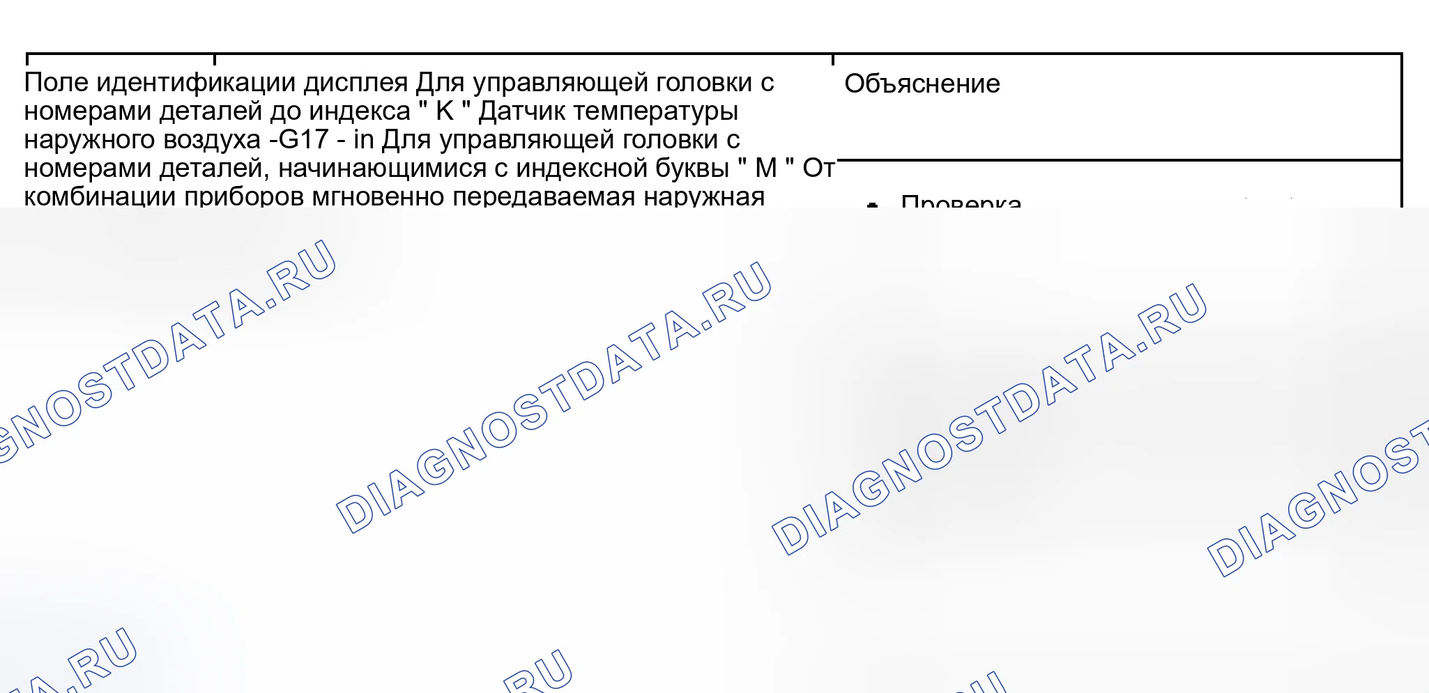 Рис. 156: Группа индикации 014: -G17- датчика температуры наружного воздуха, температура наружного воздуха от комбинации приборов. Audi S8 D2 рестайлинг 2