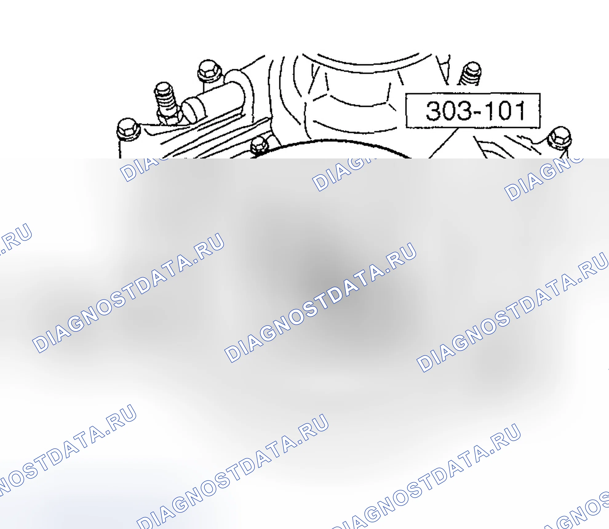 Рис. 288: Позиция 11: Разборка шкива коленчатого вала Примечание. Ford Explorer III