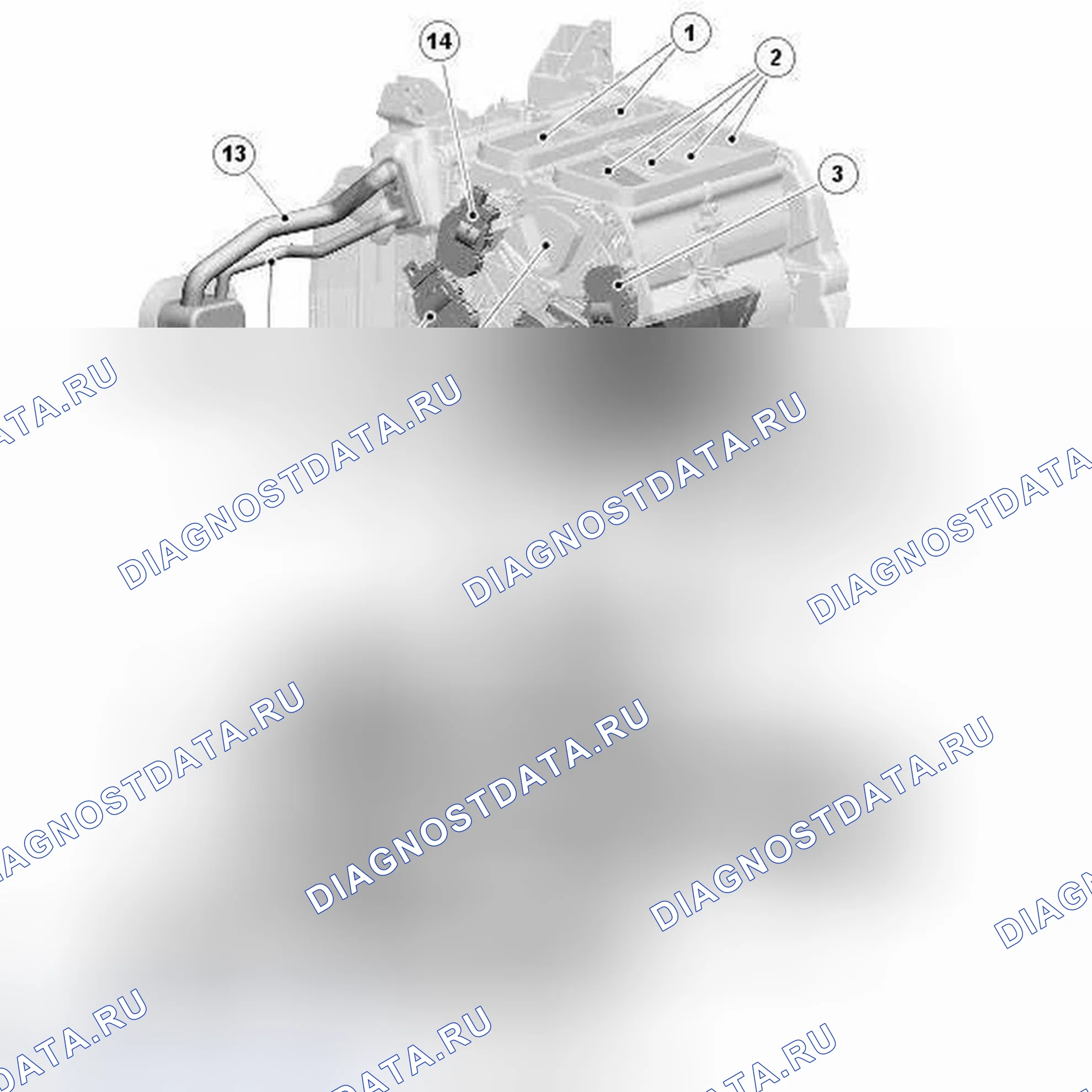 Рис. 1: ОПИСАНИЕ КОМПОНЕНТОВ. Jaguar XJ X351
