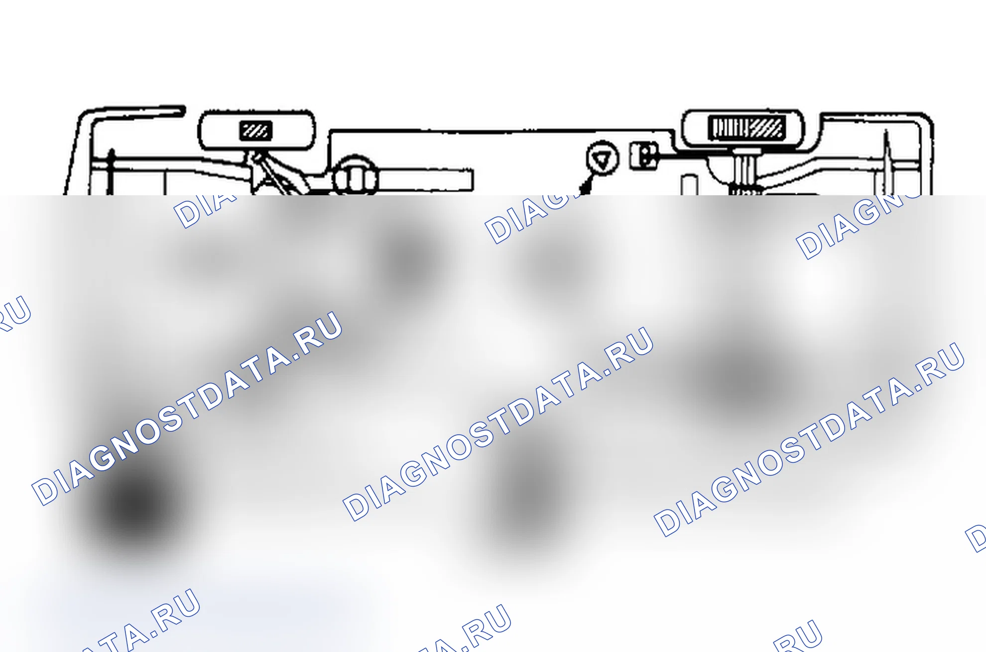 Рис. 4: Подъемные точки (Daytona, LeBaron Coupe/кабриолет, Shadow и Sundance) Предоставлено Chrysler Motors.. Dodge Dynasty I