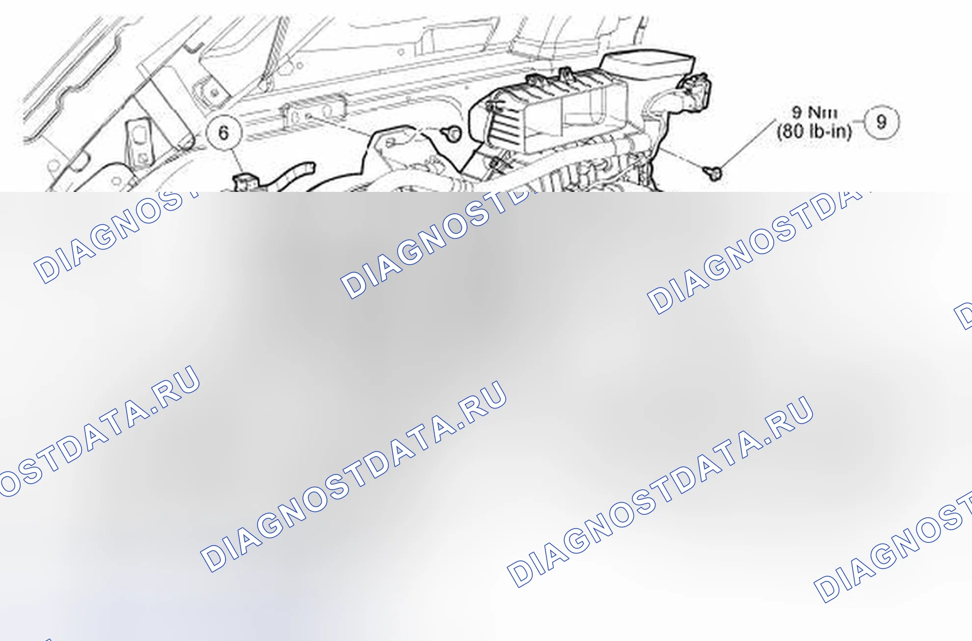 Рис. 230: Вспомогательный корпус климат-контроля. Hyundai Kona I рестайлинг