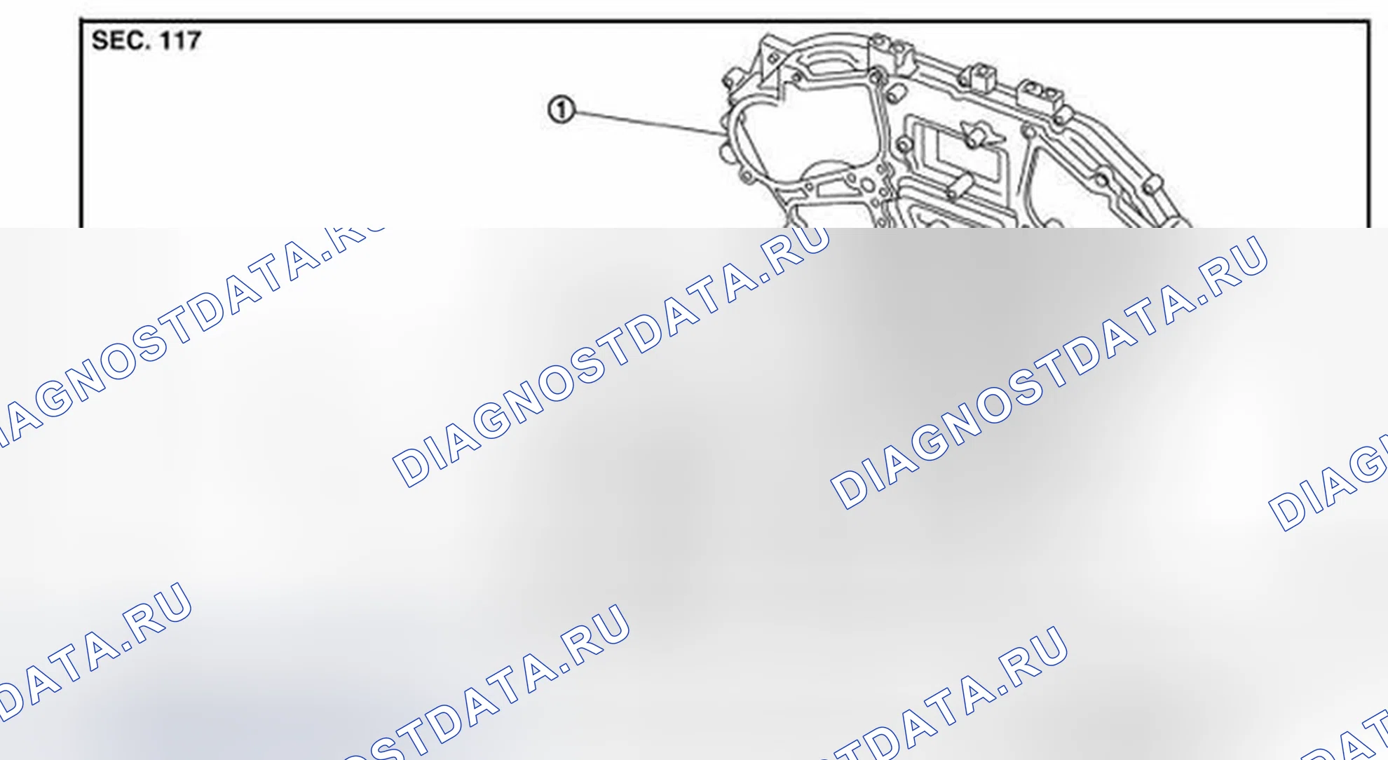 Рис. 68: Разнесенный вид. Infiniti Q60 I