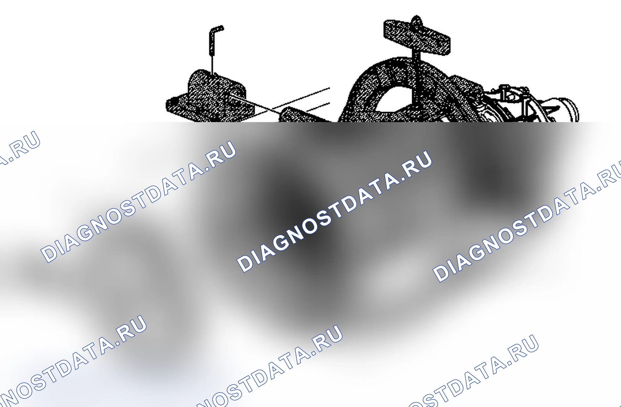 Рис. 229: Установка фиксирующего приспособления и снятие демпфера крутящего момента. Chevrolet Silverado 3500 HD 