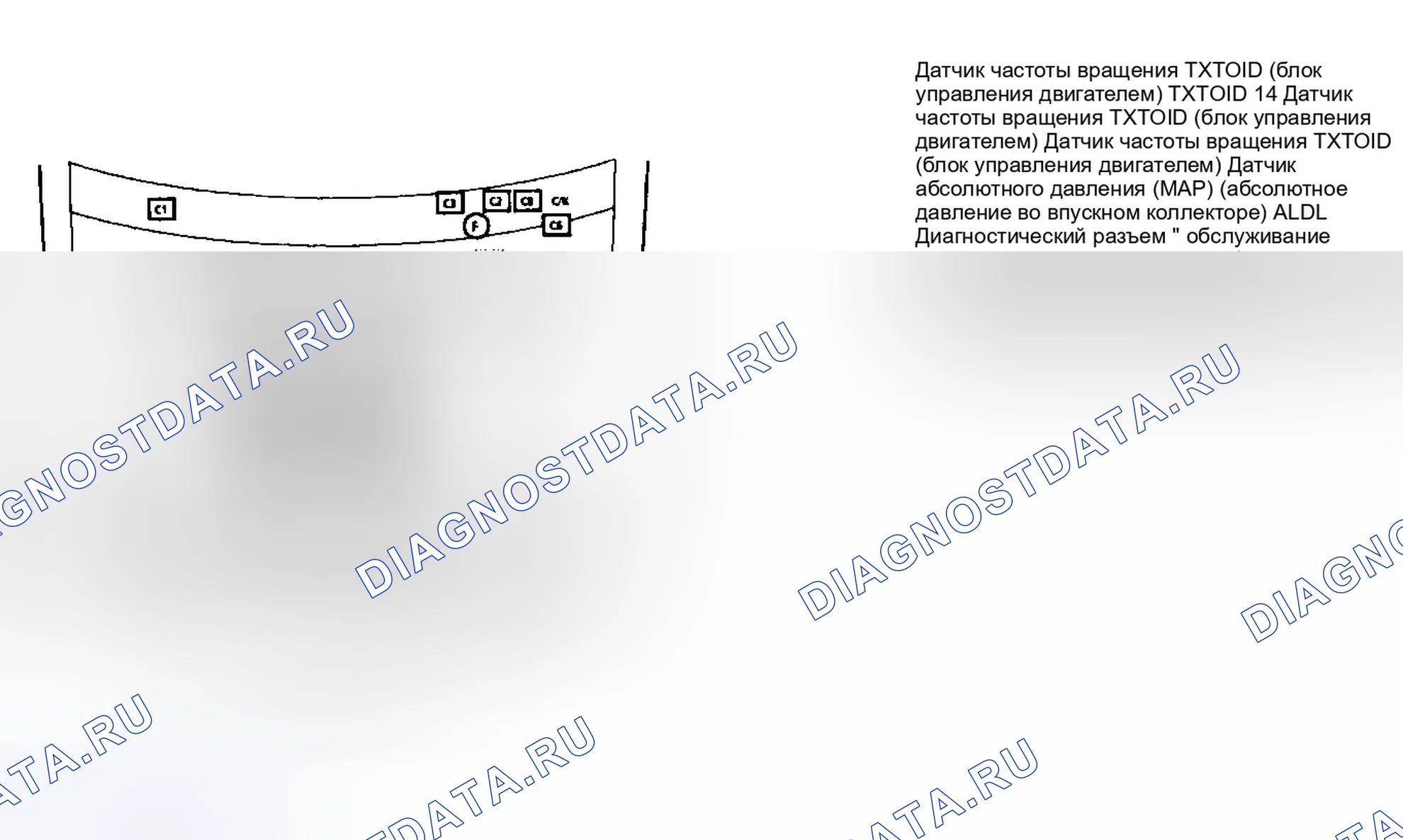 Рис. 3: Расположение компонентов (3 из 11). GMC Cab & Chassis R3500 