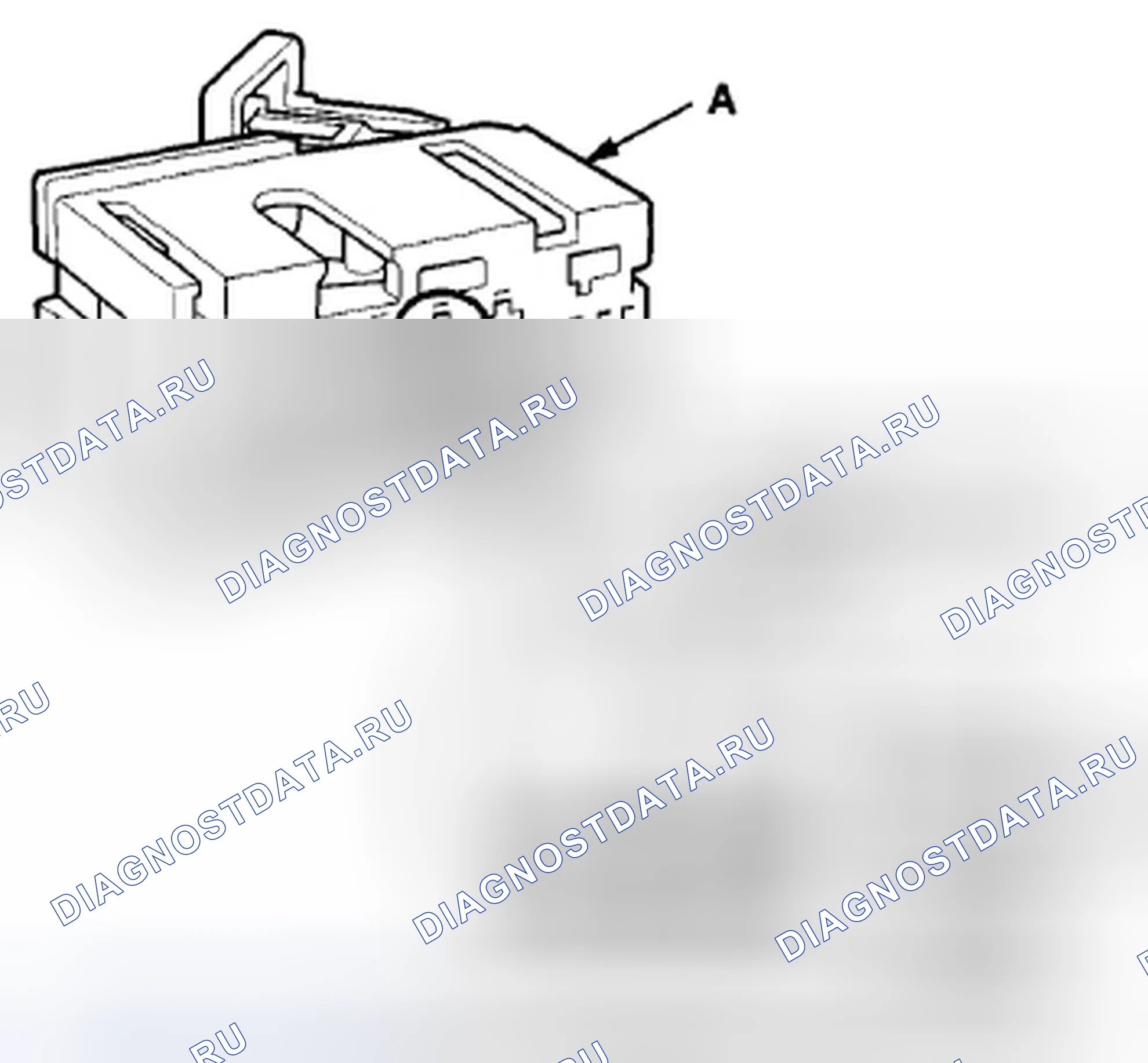 Рис. 291: Разъемы блока SRS. Honda Accord VIII рестайлинг