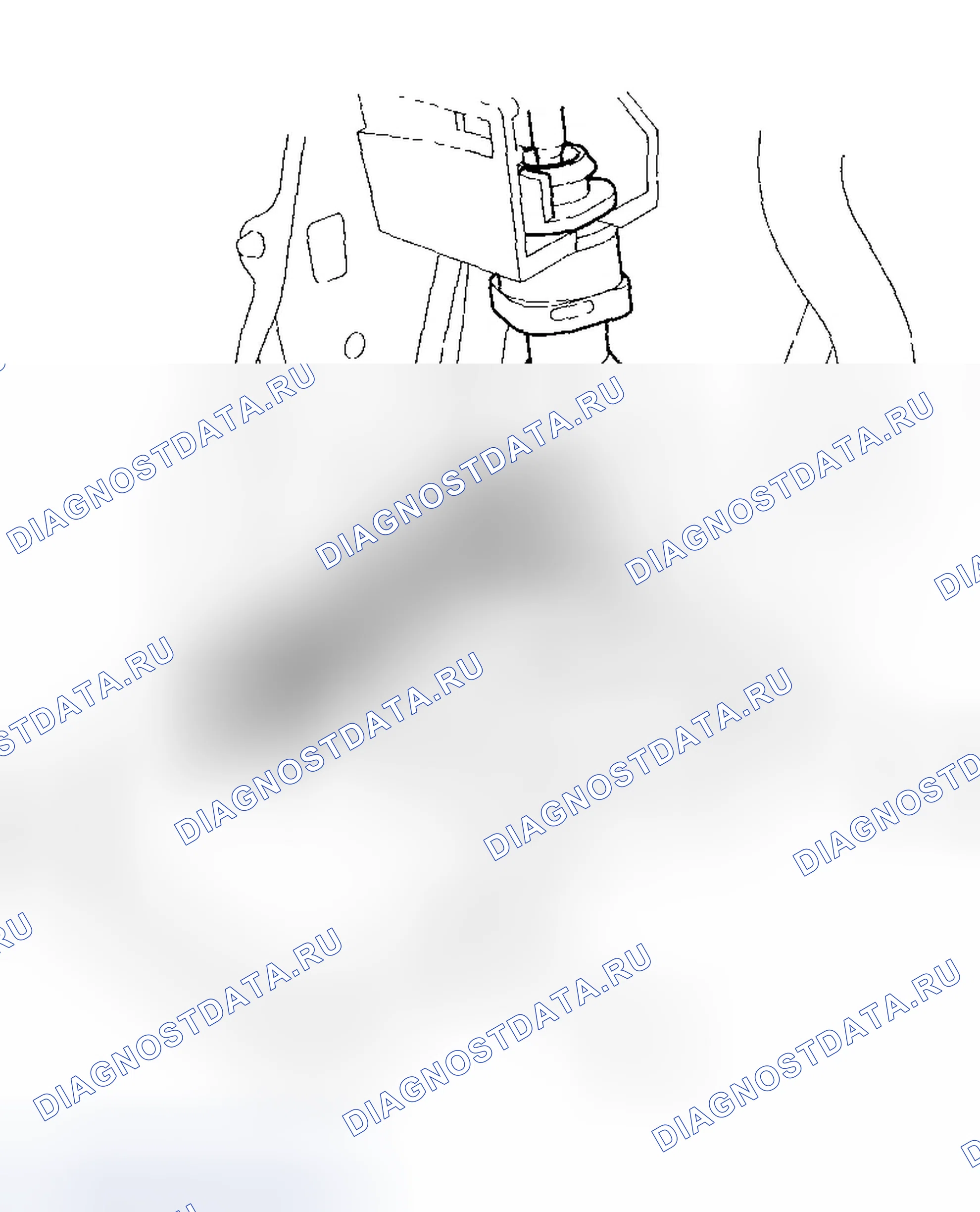 Рис. 414: Замена кабеля Переключение. Honda Element YH2