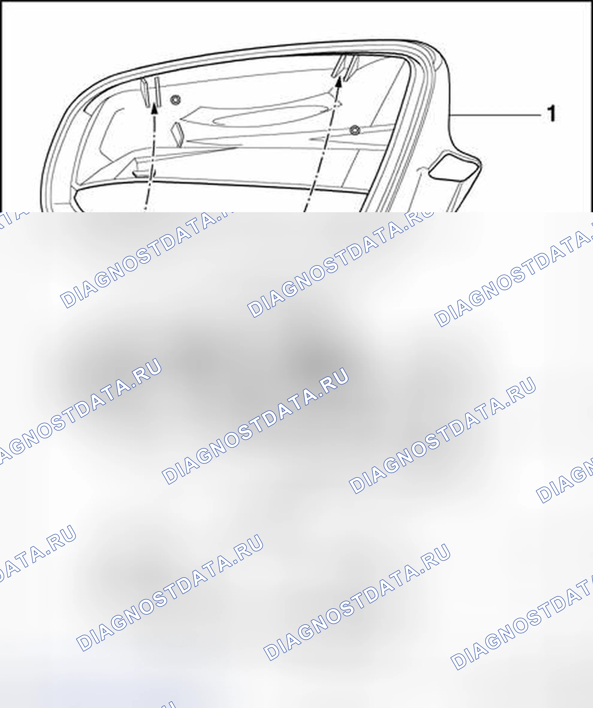 Рис. 314: Корпус зеркала, снятие и установка. Audi S4 B6