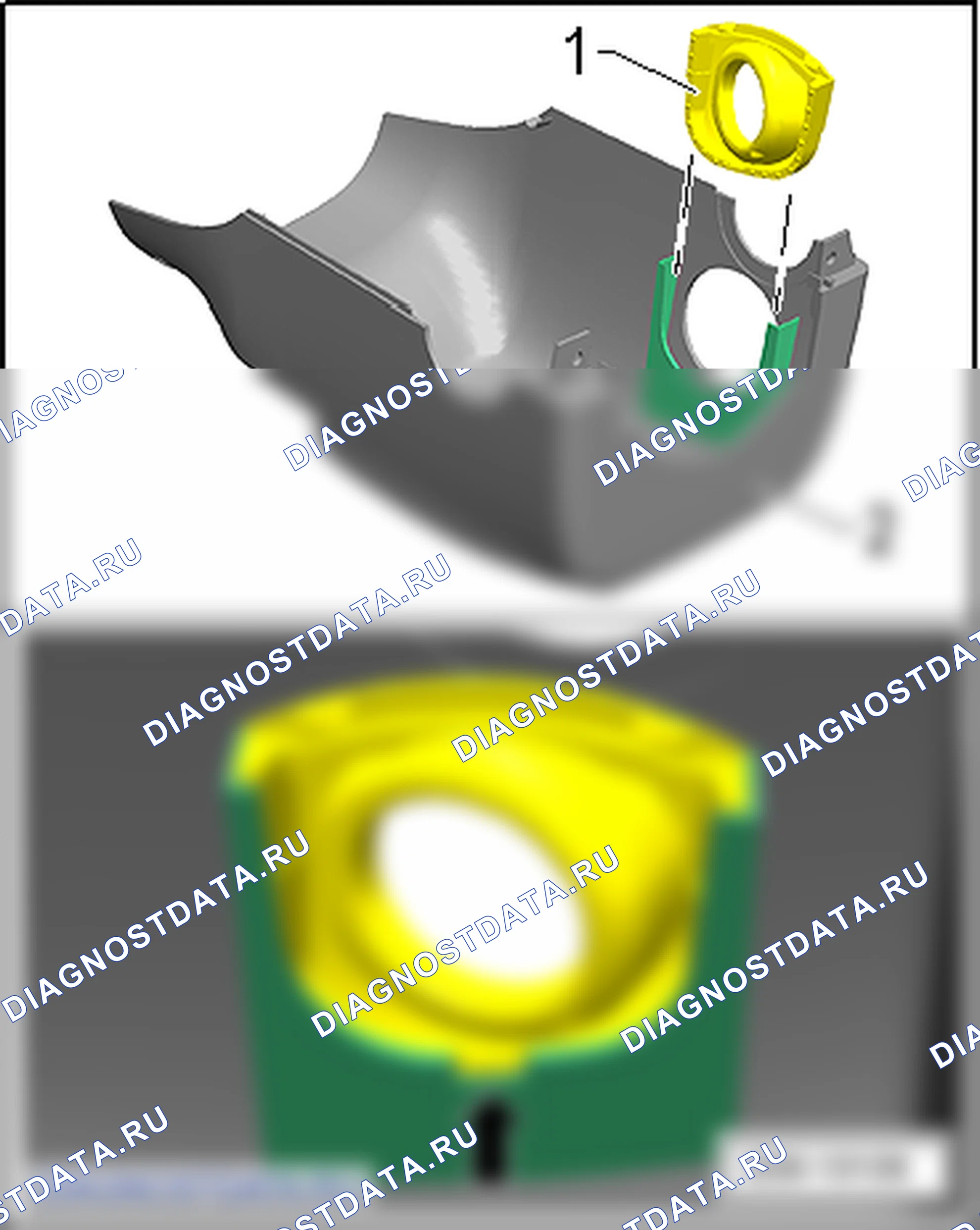 Накладки, кожухи и декоративные щитки. SEAT Altea I