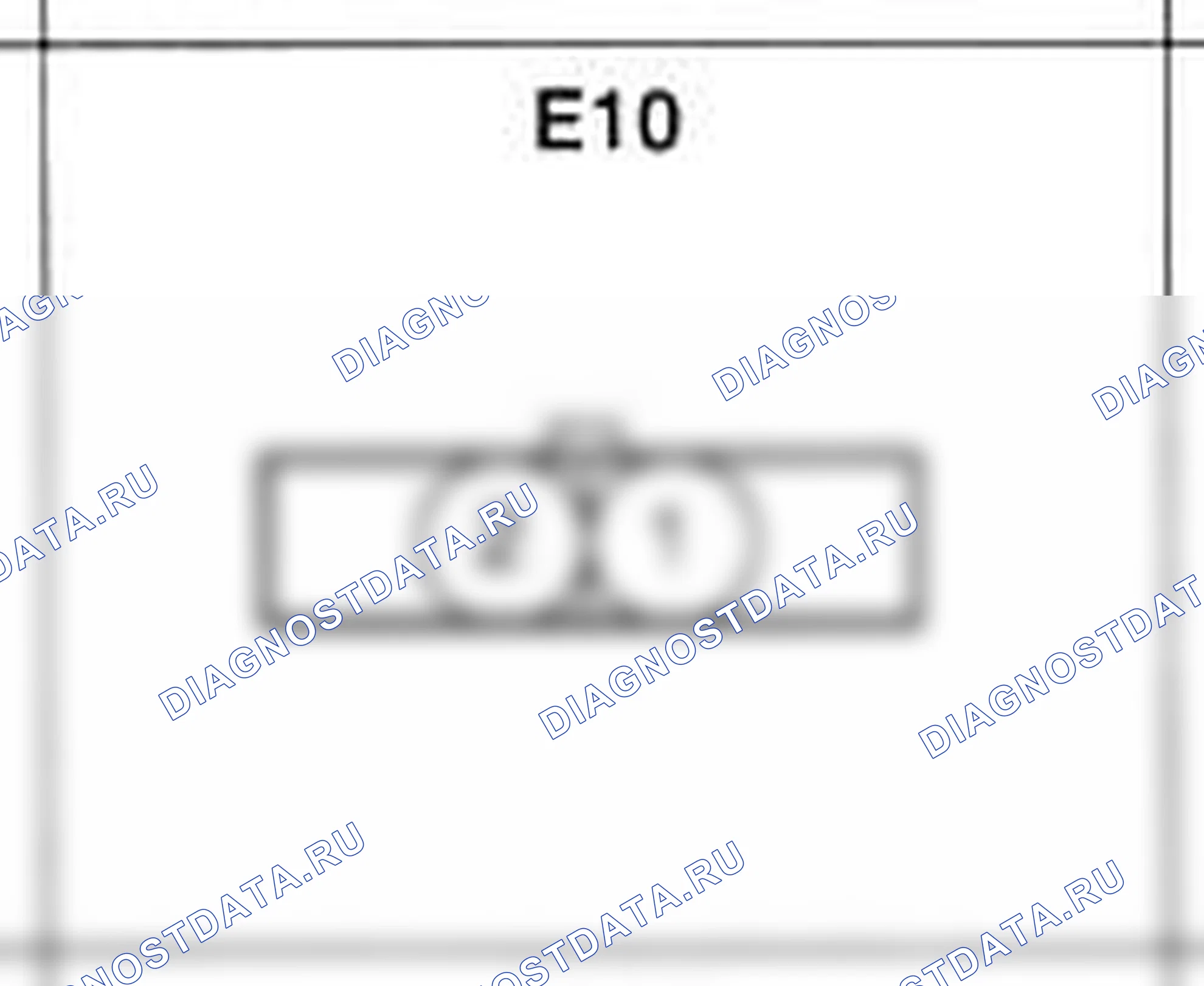Распиновка разъёма E10 — жгута двигателя. Hyundai H-1 A1