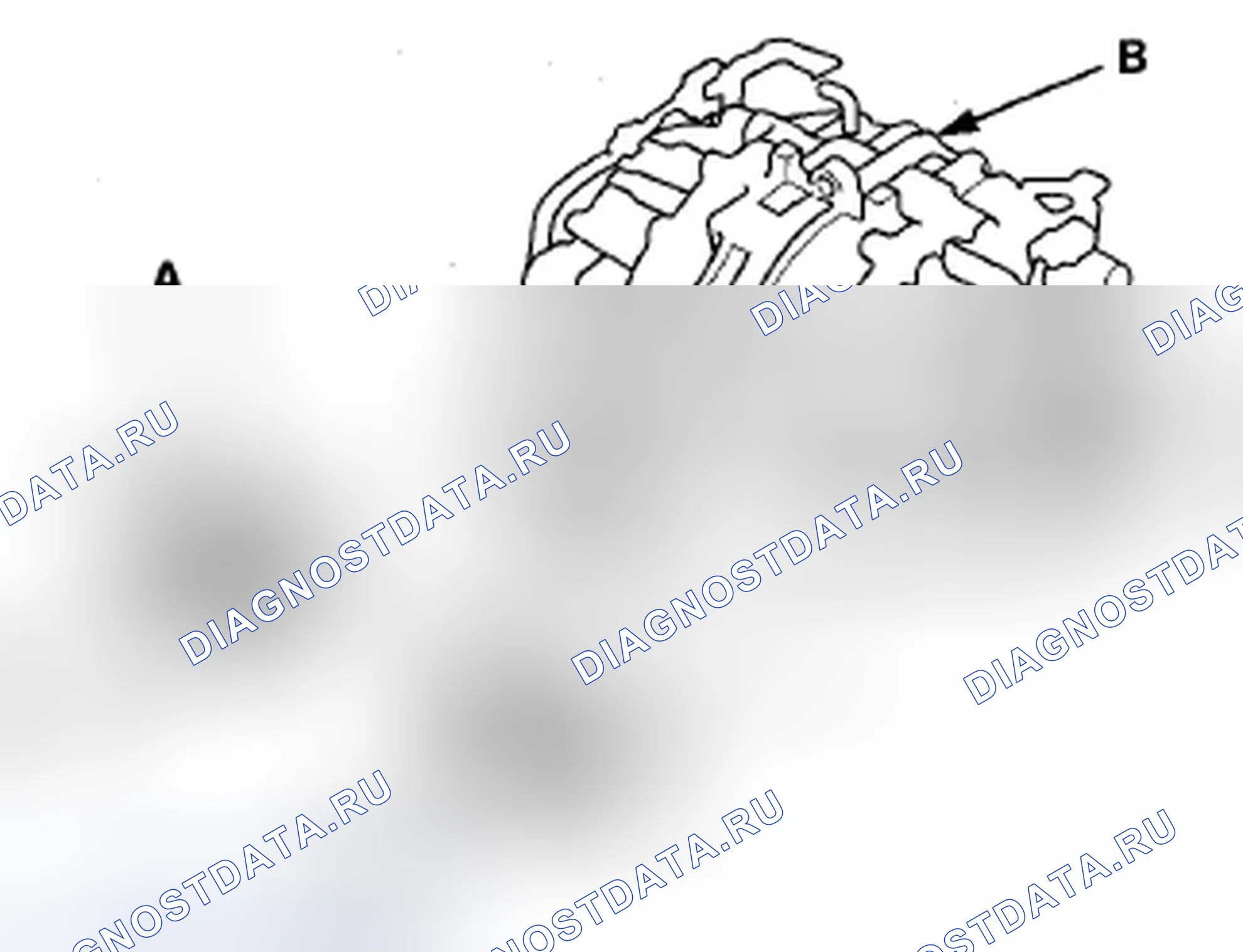 Рис. 126: Замена центрального корпуса. Acura ZDX I