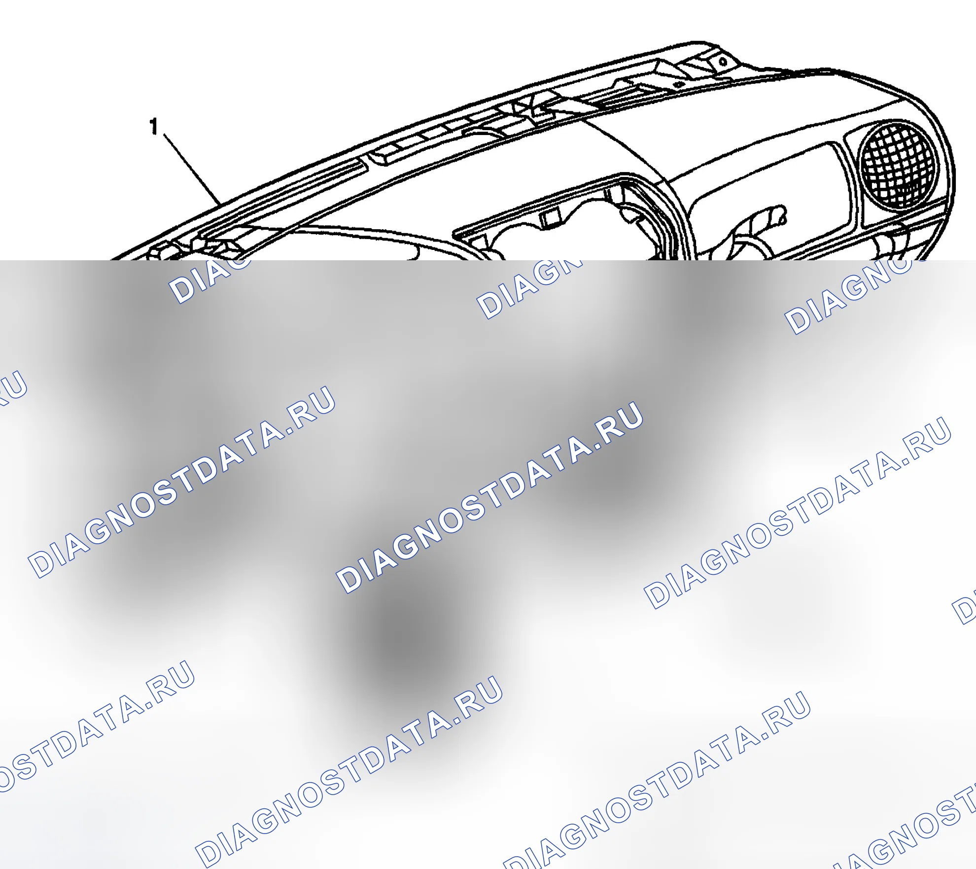 Рис. 9: Переключатель омывателя фар. Chevrolet TrailBlazer I