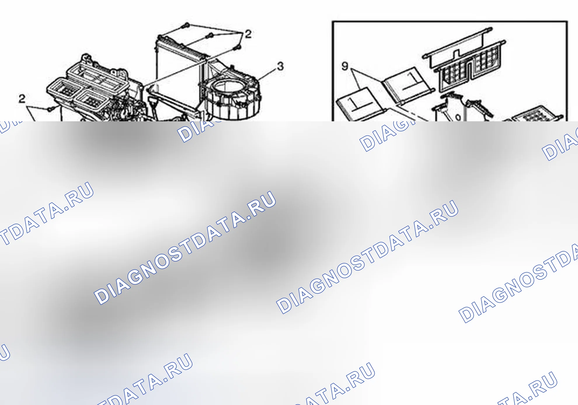 Рис. 31: Замена двери при температуре воздуха (CJ4). Cadillac DTS I