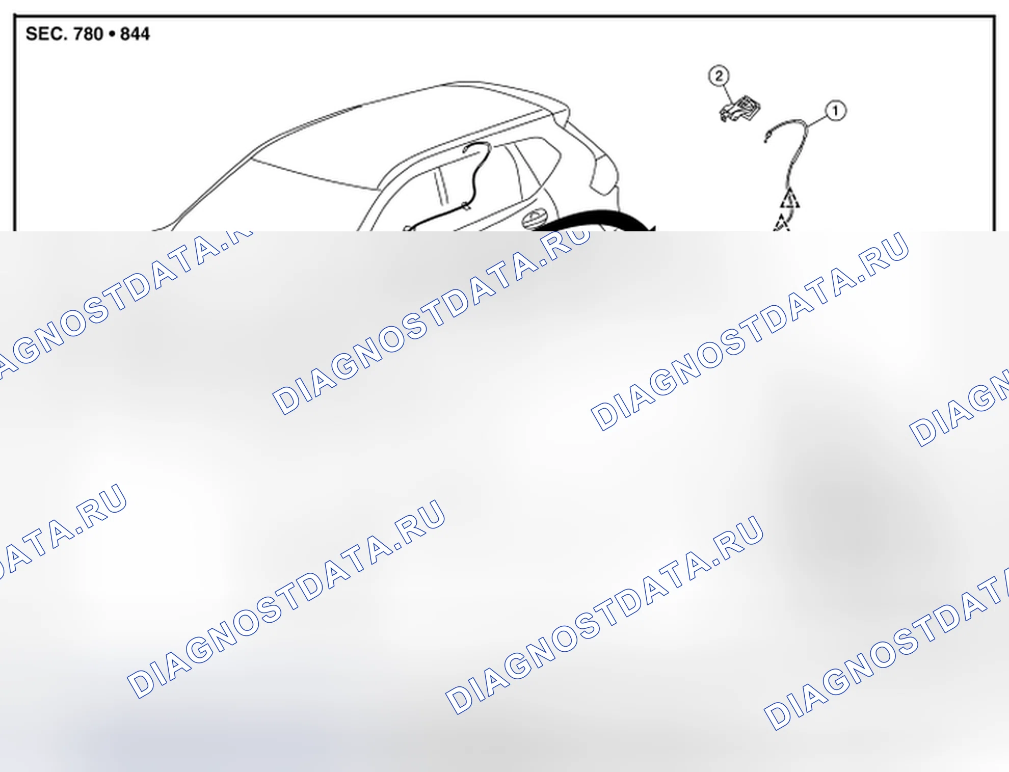 Рис. 145: Разнесенный вид. Nissan Rogue II