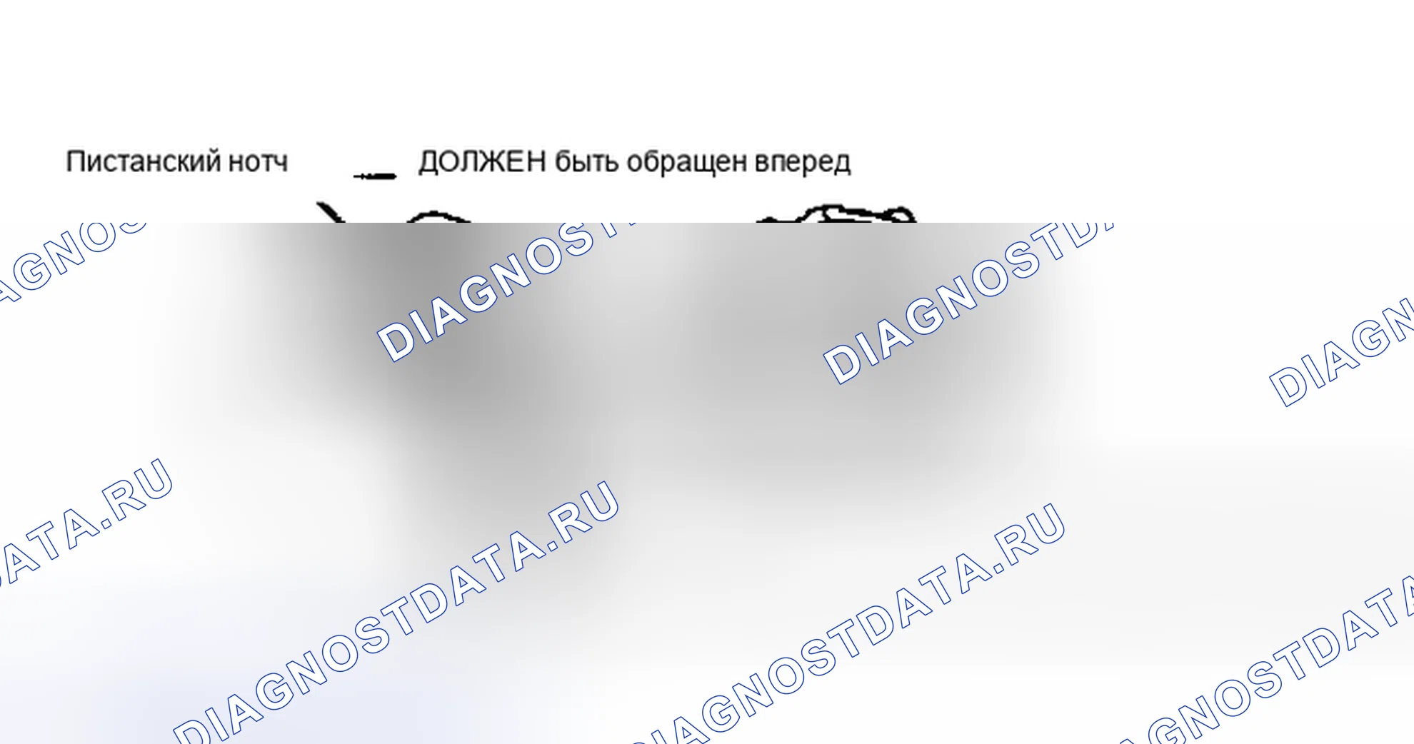 Рис. 6: Центровка поршня и шатуна. Nissan Maxima G910