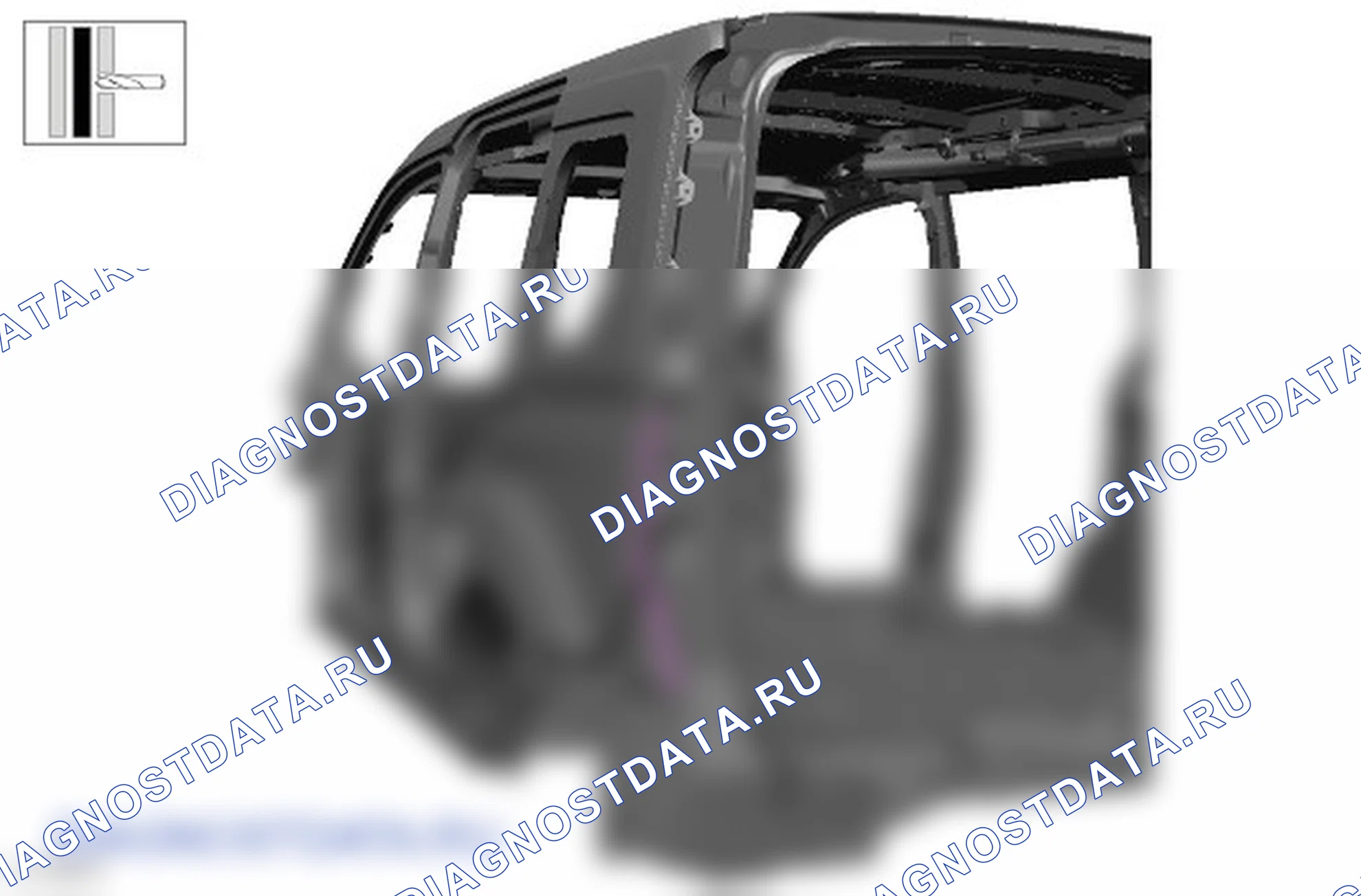 Как снять и установить левую панель задней боковой части кузова. Ford Transit Connect II