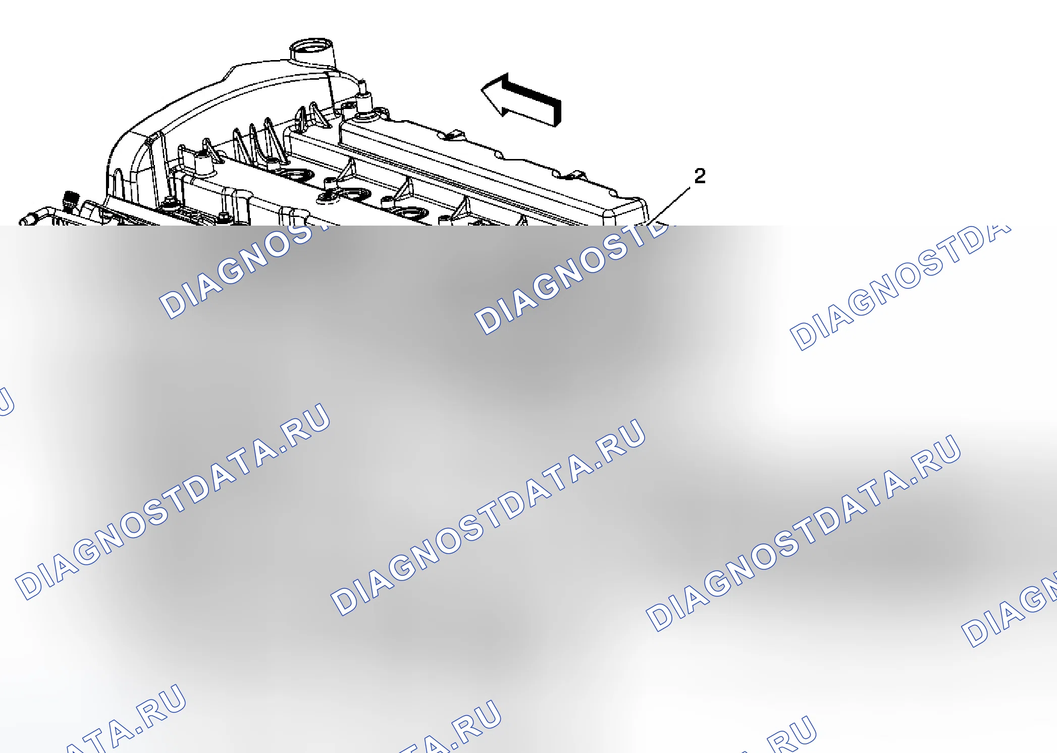 Рис. 58: Идентификация двигателя. Chevrolet TrailBlazer I рестайлинг