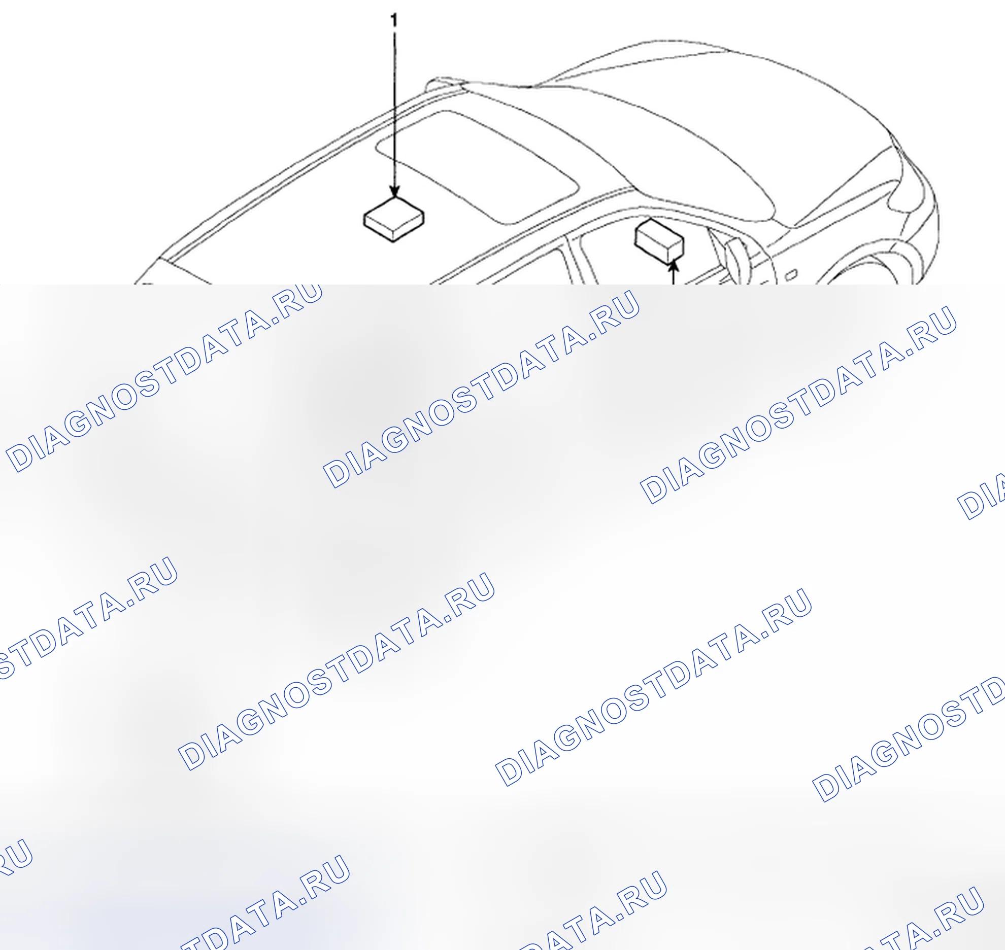 Рис. 41: РАСПОЛОЖЕНИЕ КОМПОНЕНТОВ. Hyundai Santa Fe II