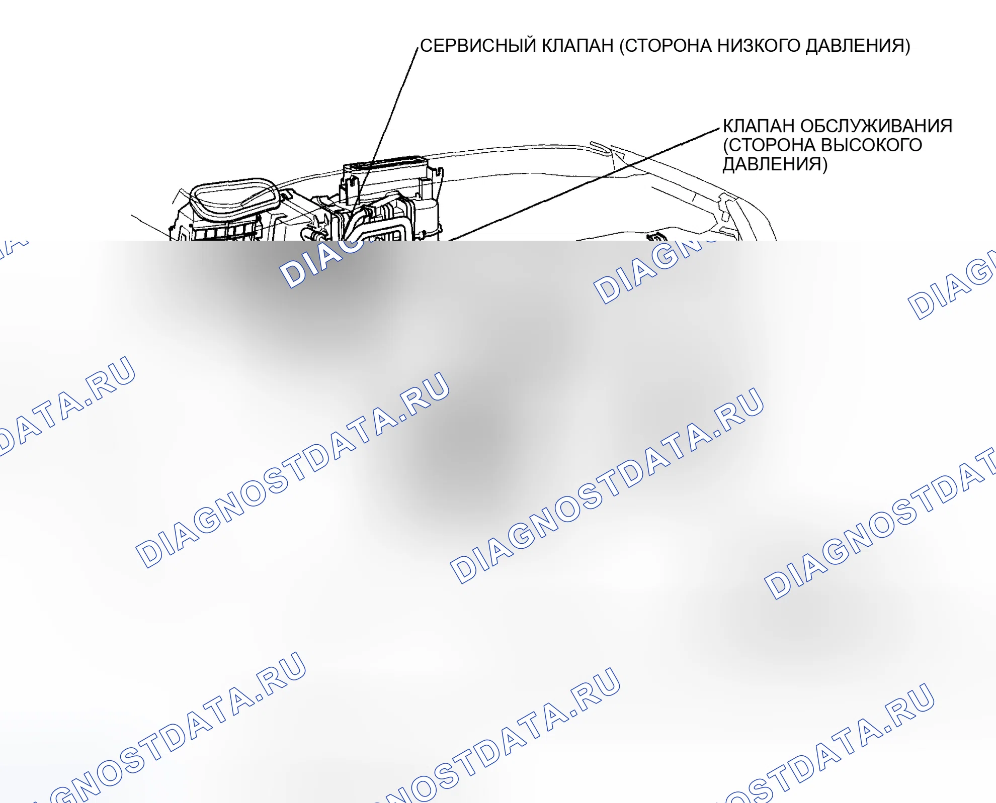 Рис. 1: Указатель расположения компонентов. Honda Pilot I рестайлинг