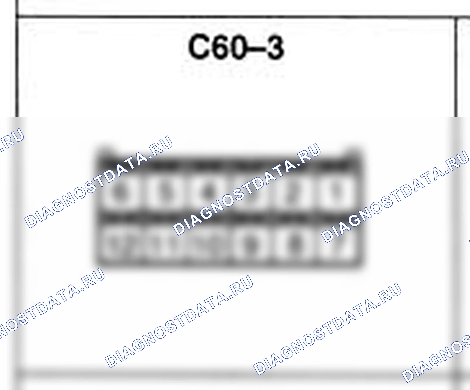 Распиновка разъёма C60-3 — жгута управления. Hyundai Accent LC